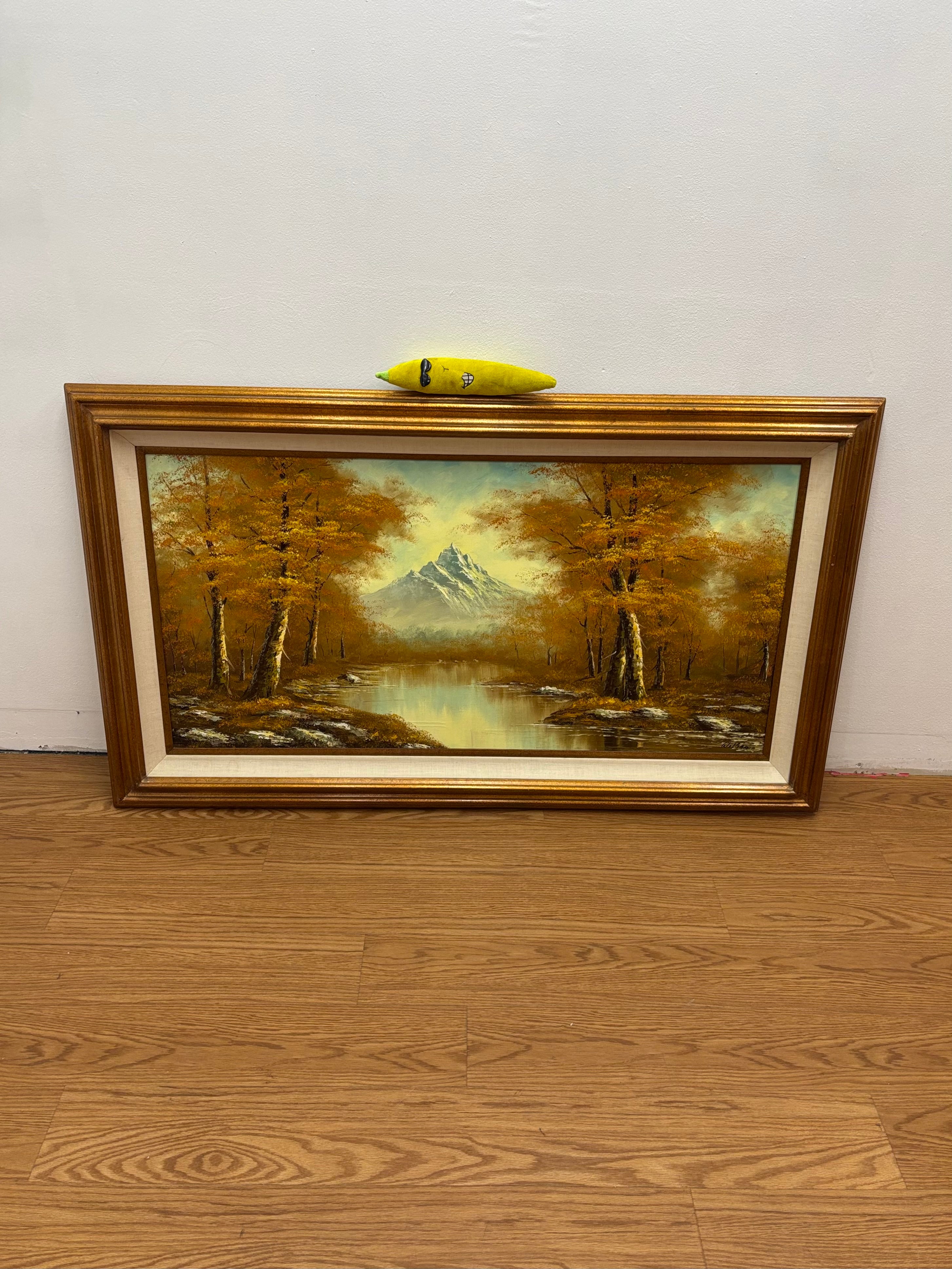 Gold Framed Fall Scene