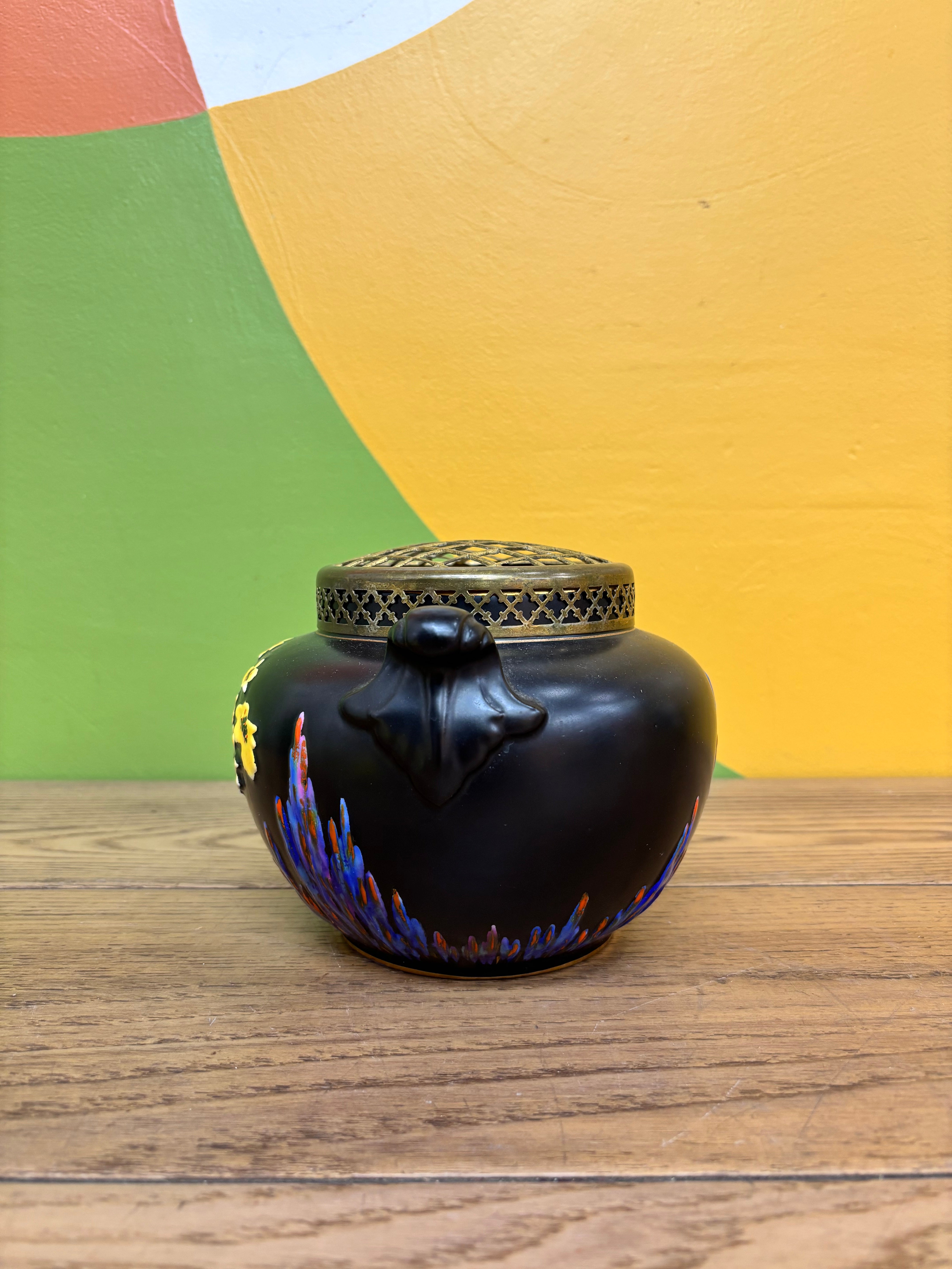 Falcon Ware Pottery Flower Frog