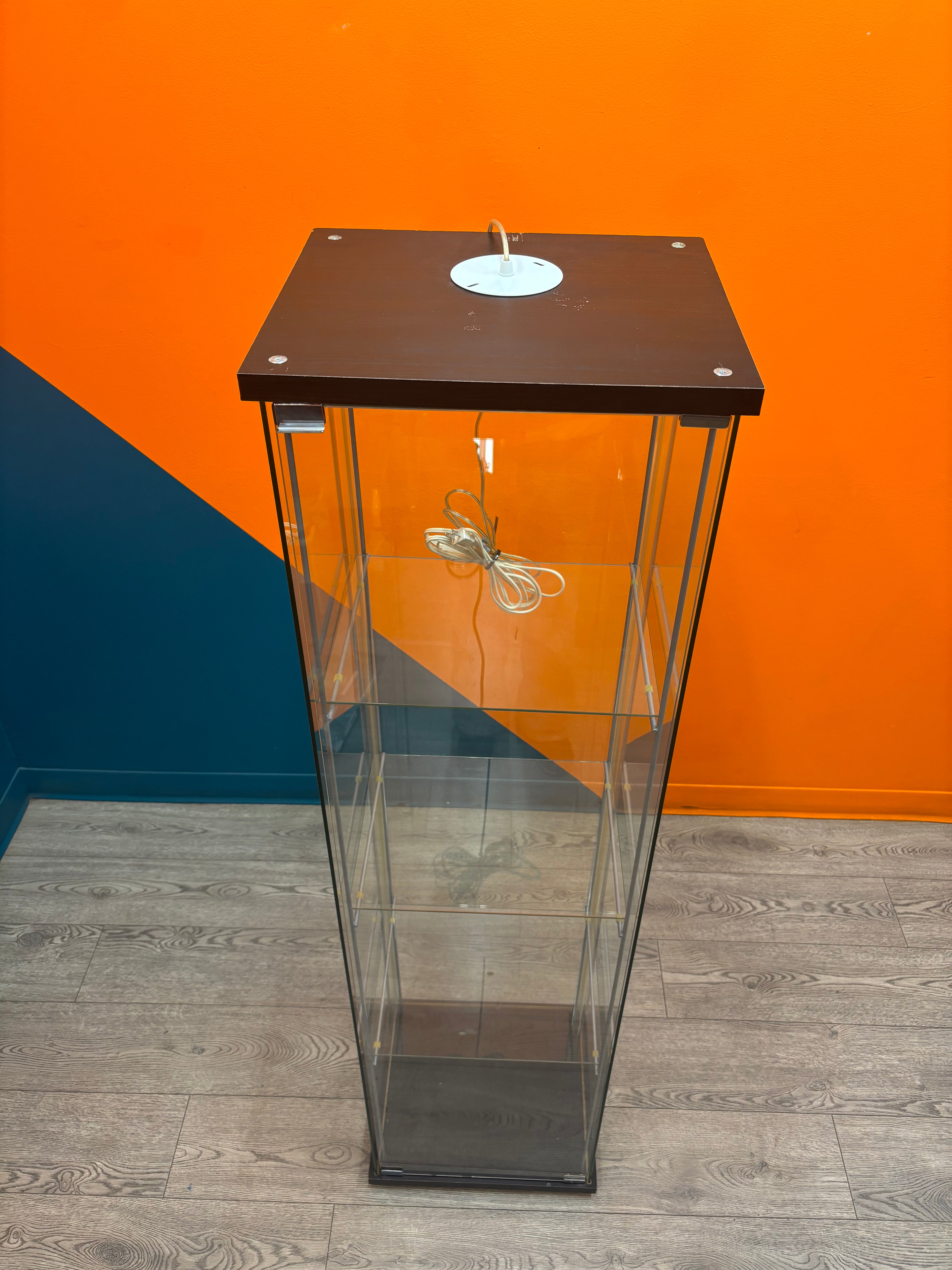 4 Tier Glass Curio Cabinet