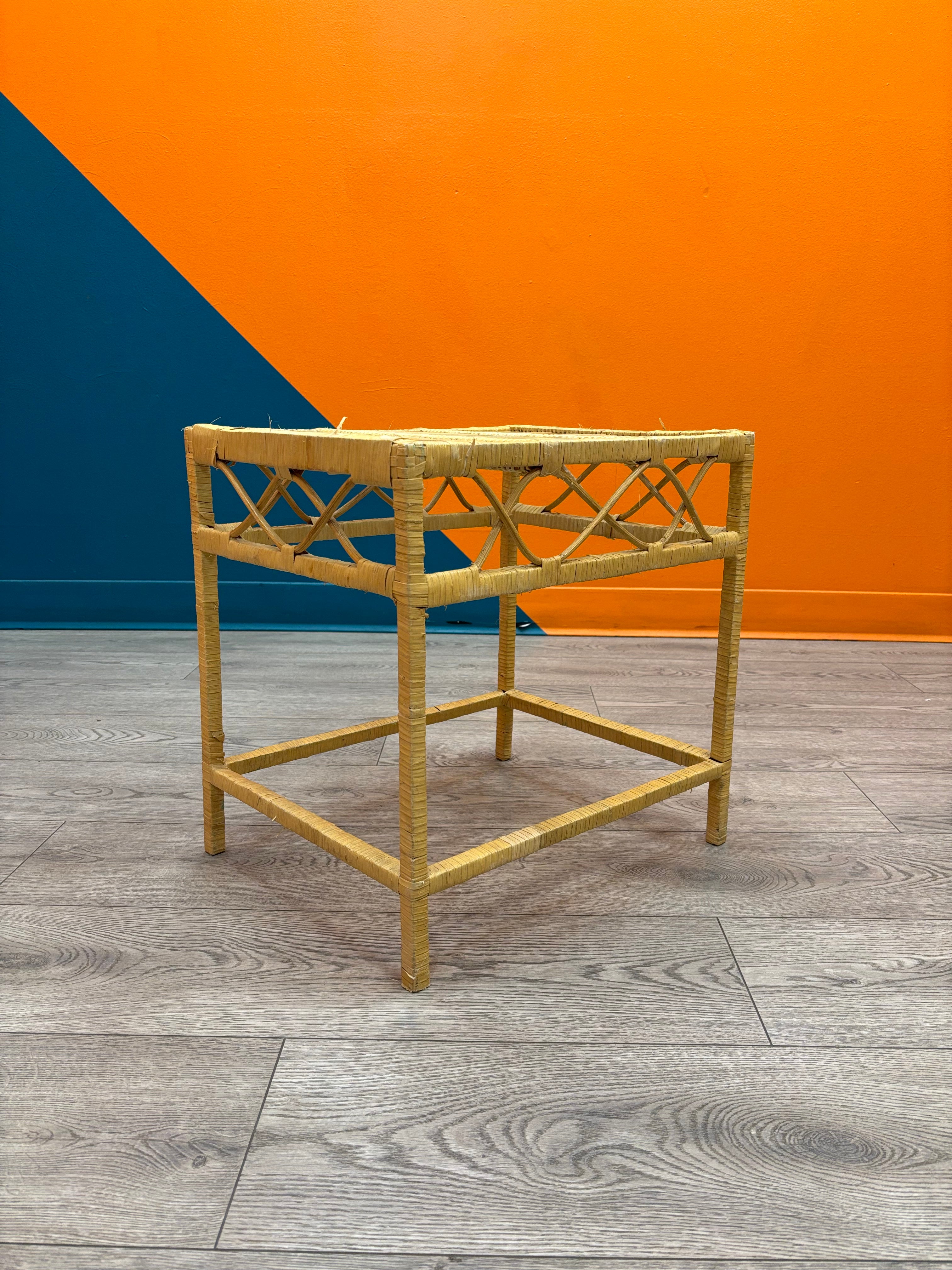 Wicker Side Table