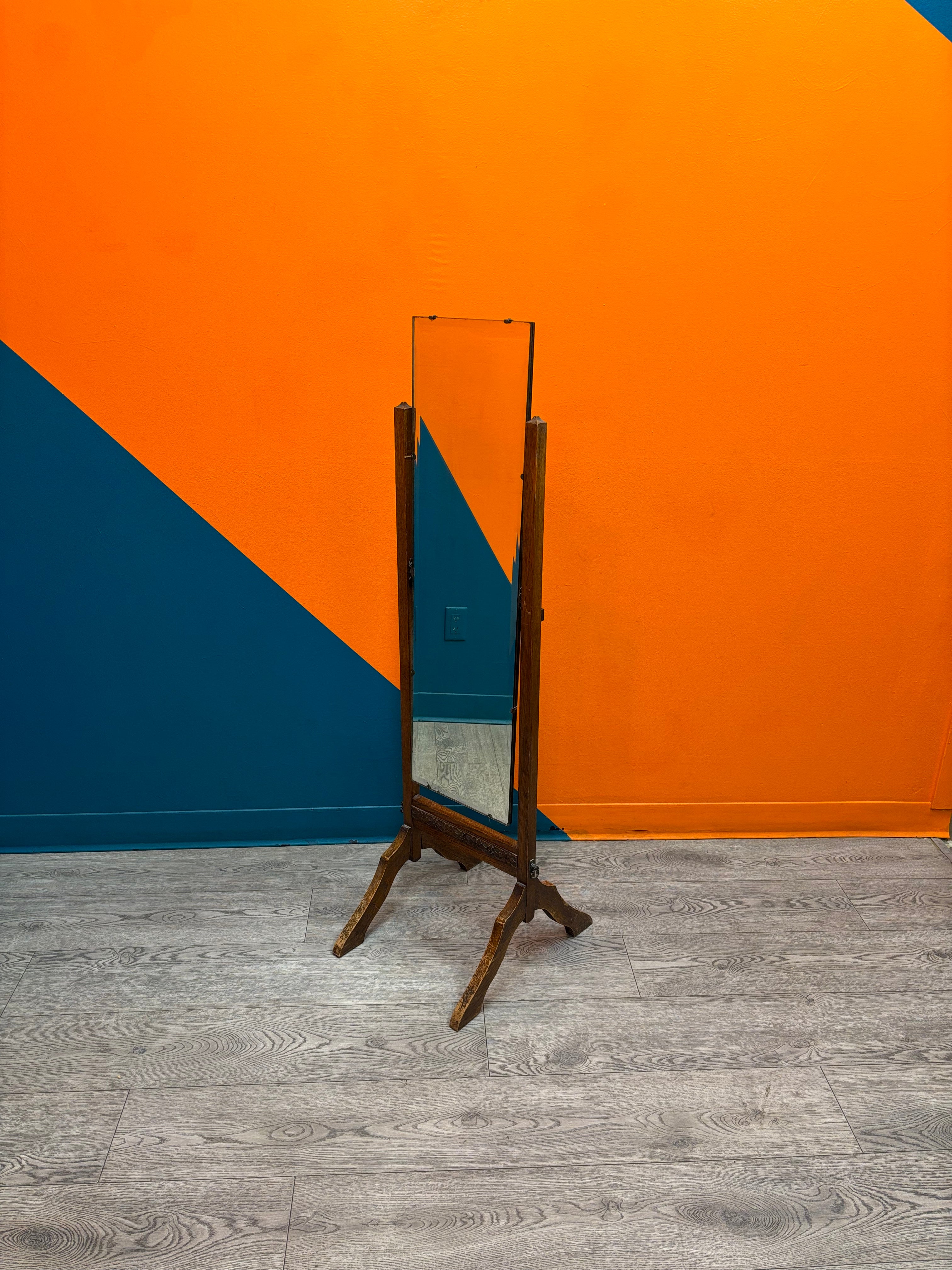 Wood Cheval Mirror