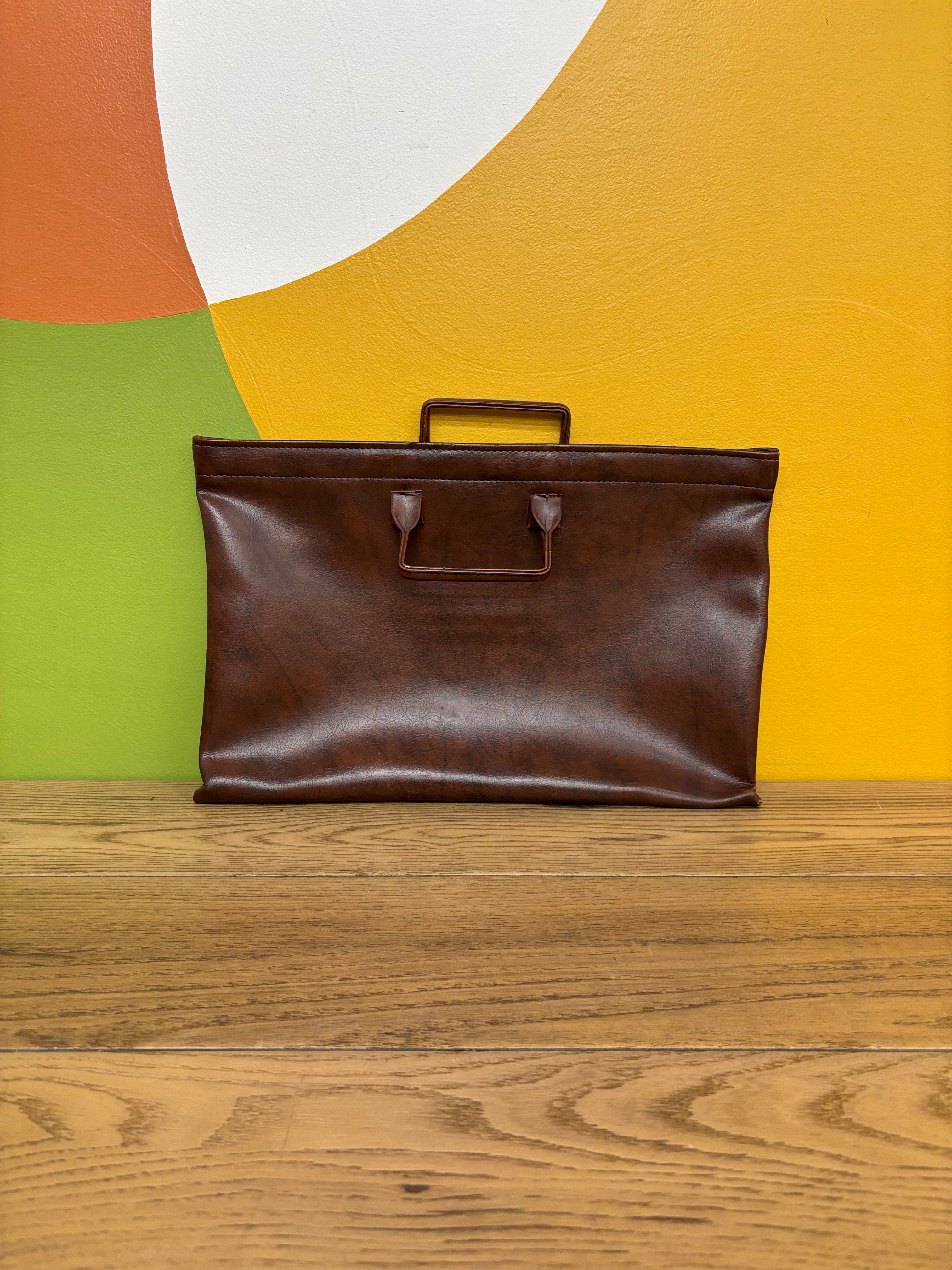 Handmade Brown Portfolio Bag