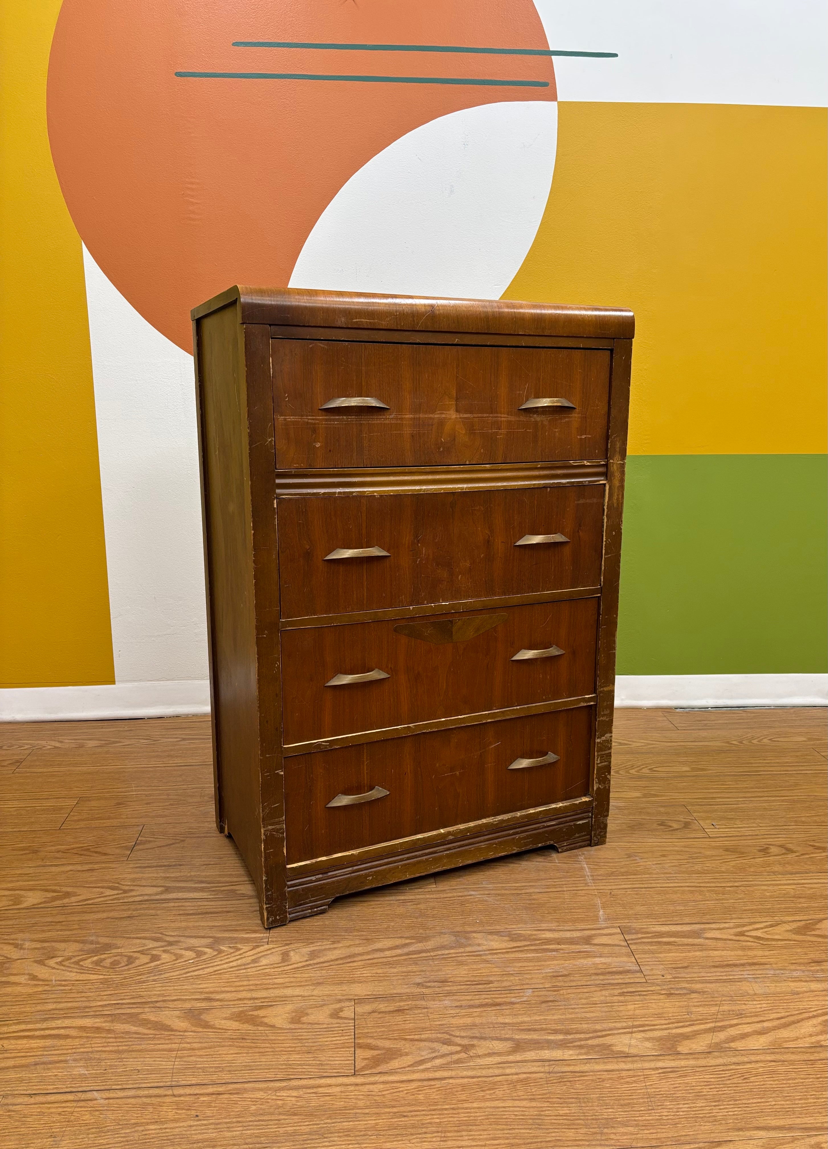 4 Drawer Wood Dresser