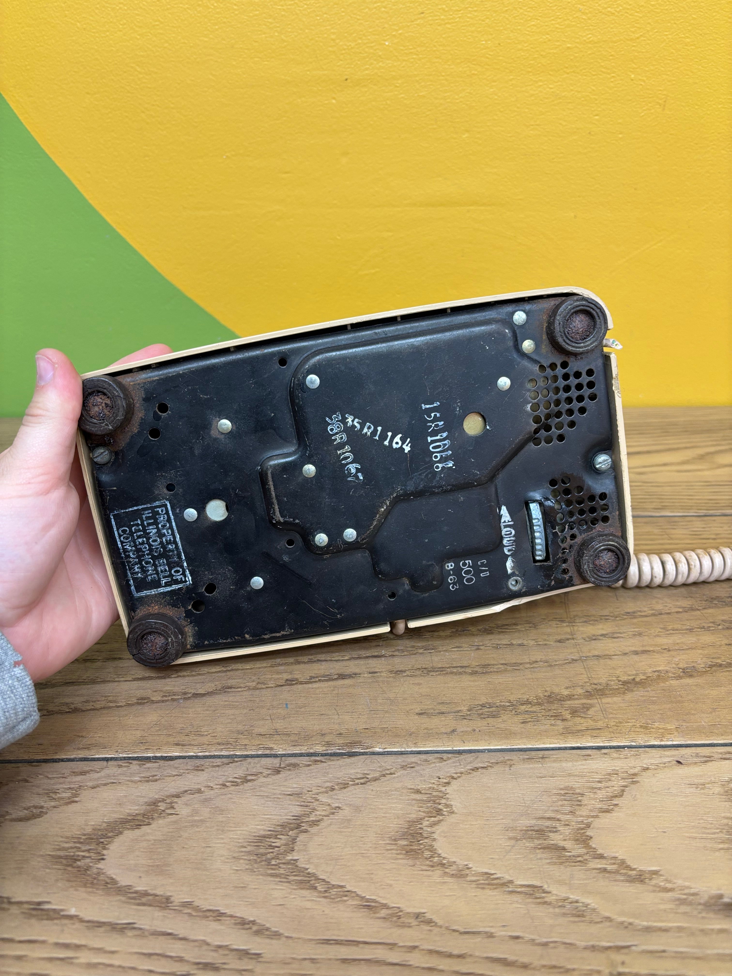 Beige Rotary Phone