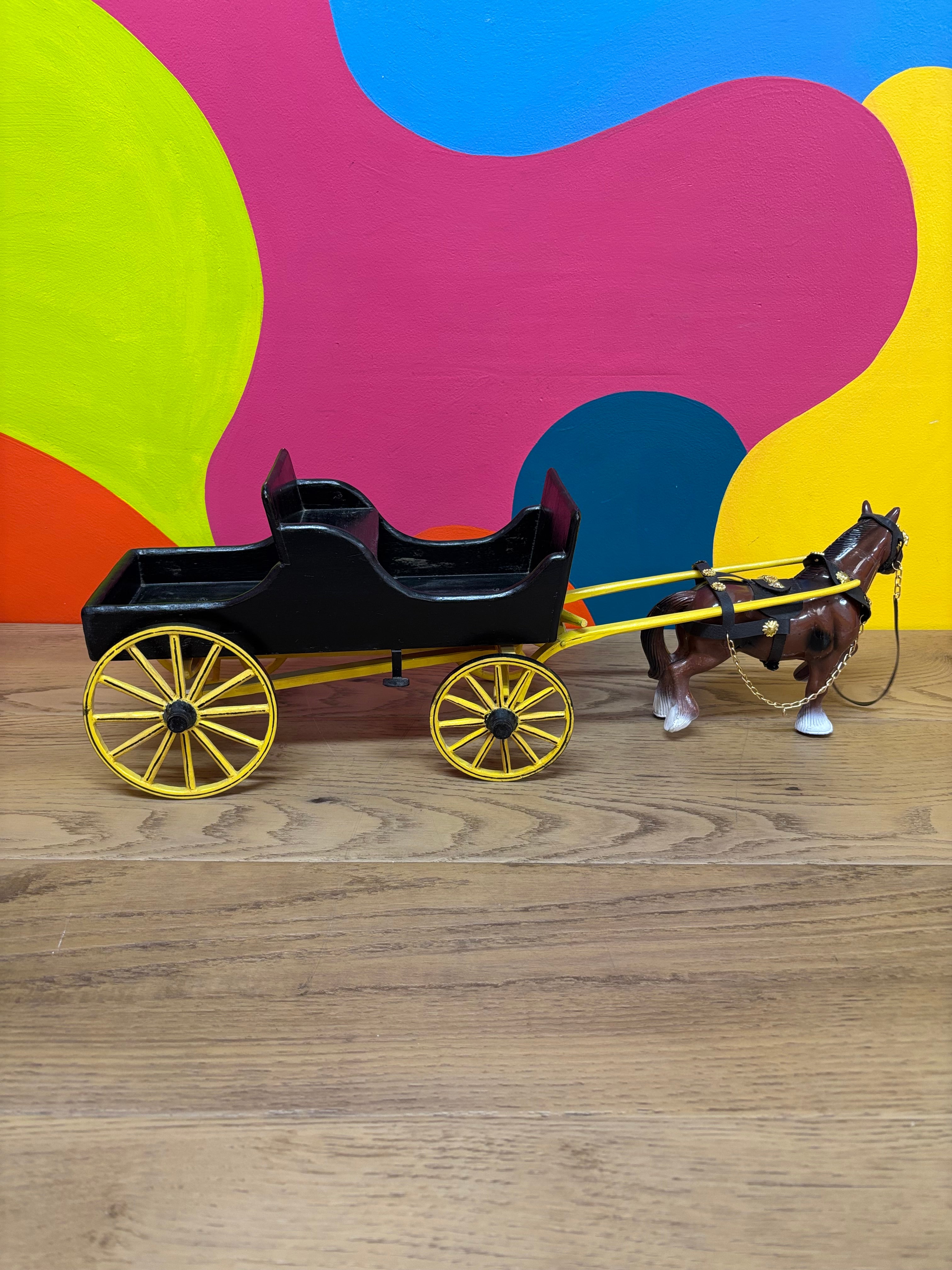 Decorative Horse & Carriage Display