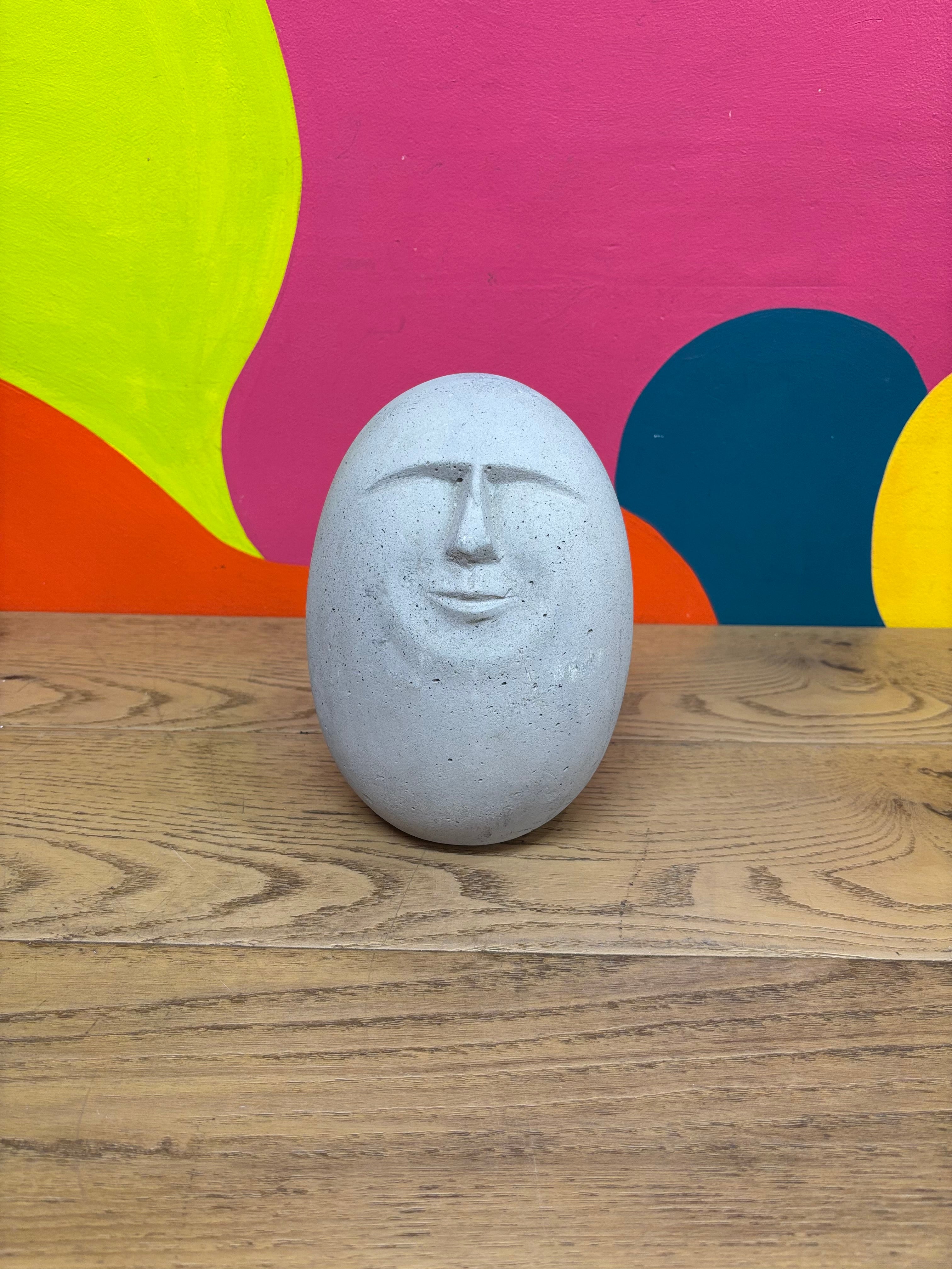 Egg Shaped Stone Sculpture