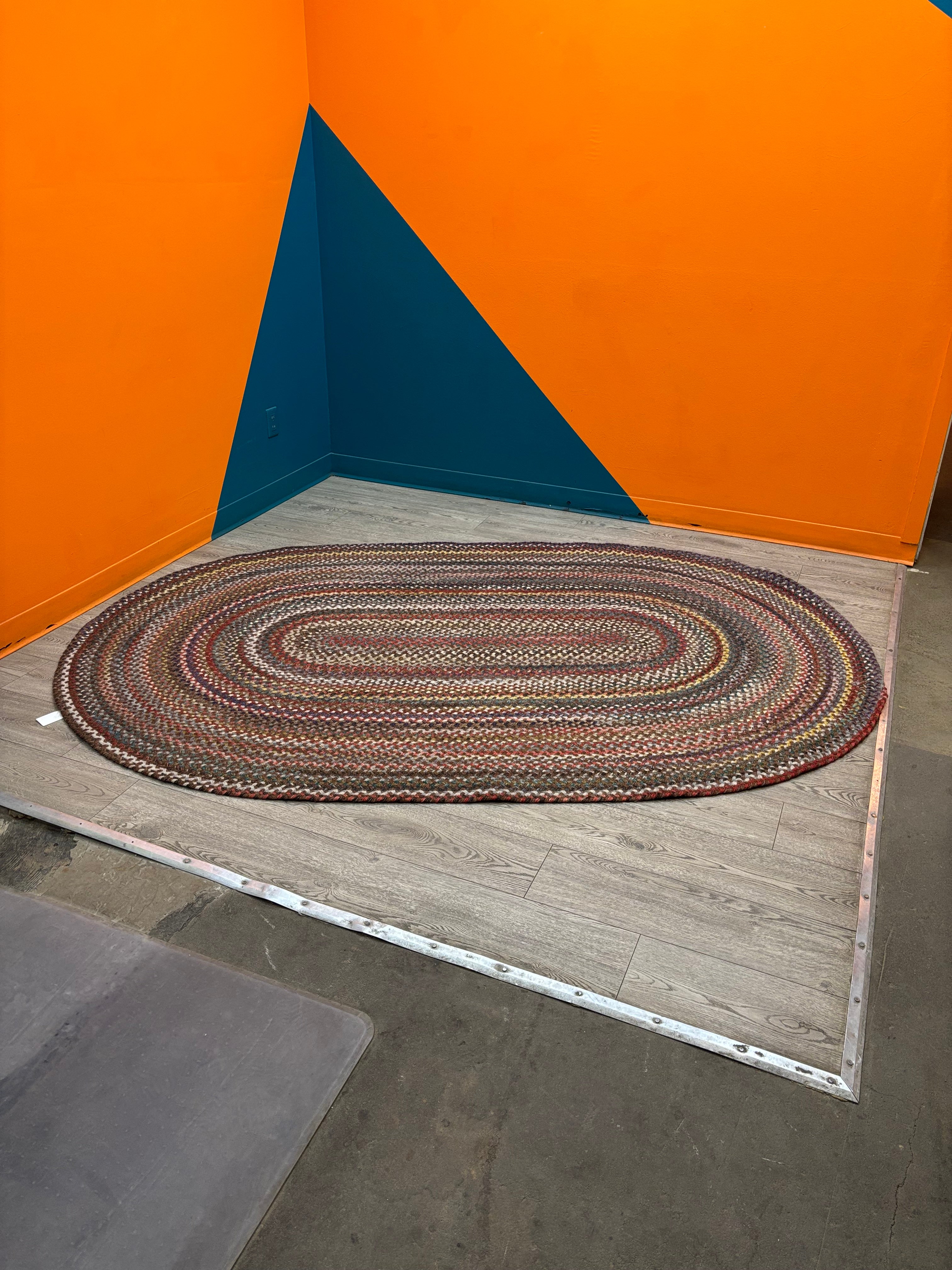Woven Oval Area Rug #2