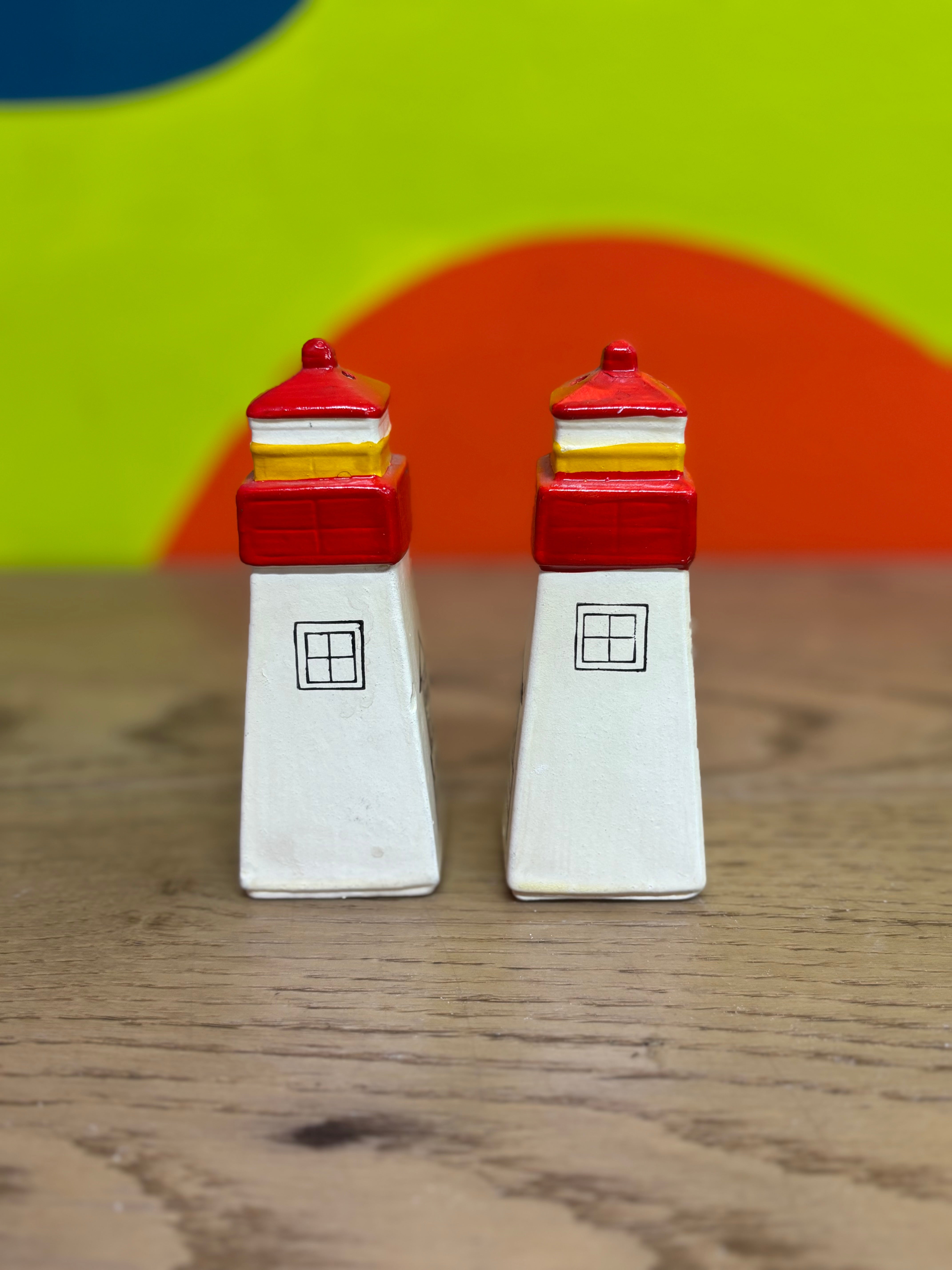 Ceramic PEI Salt and Pepper Shakers