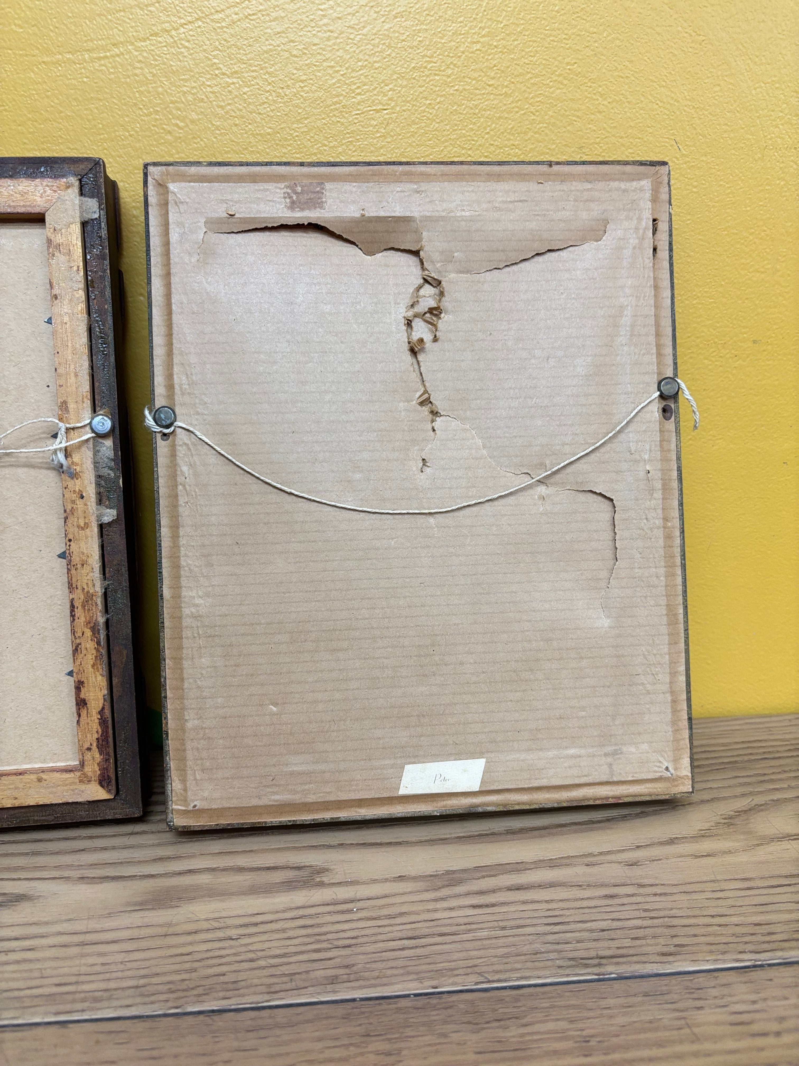 Charlotte & Peter Gold Framed Portraits