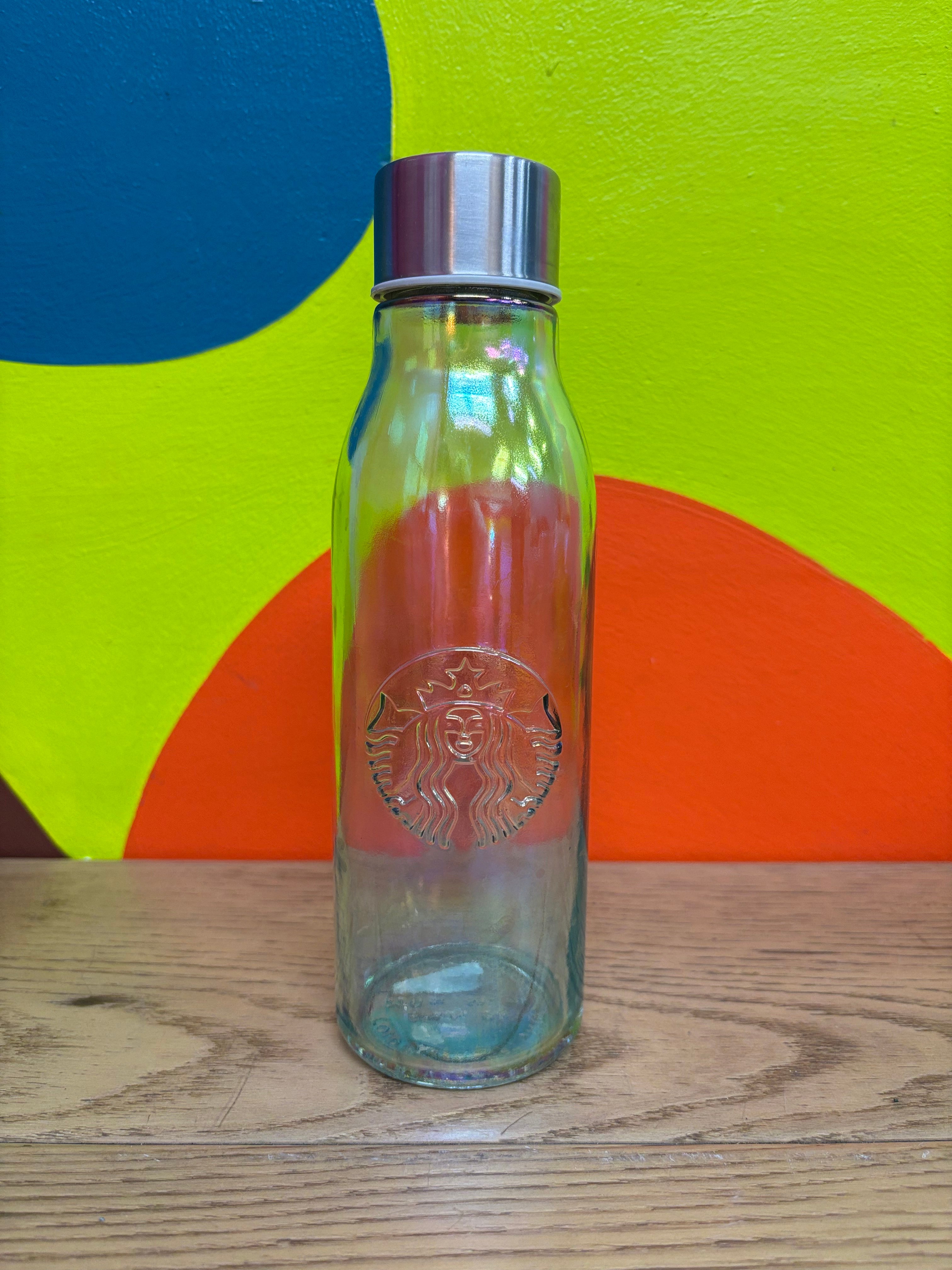 Starbucks Iridescent Recycled Glass Water Bottle - 591ml