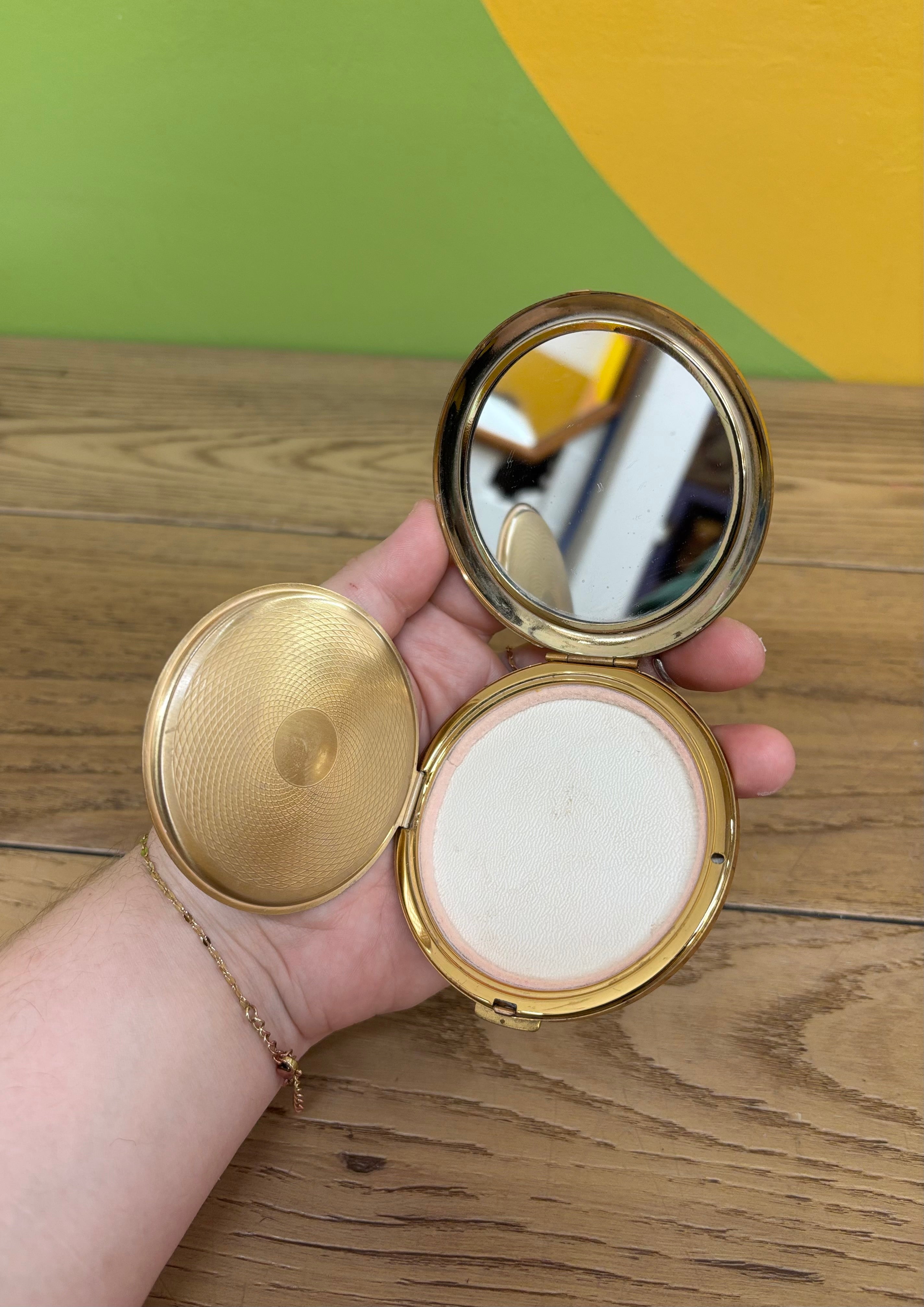 Gold Tone Large Compact