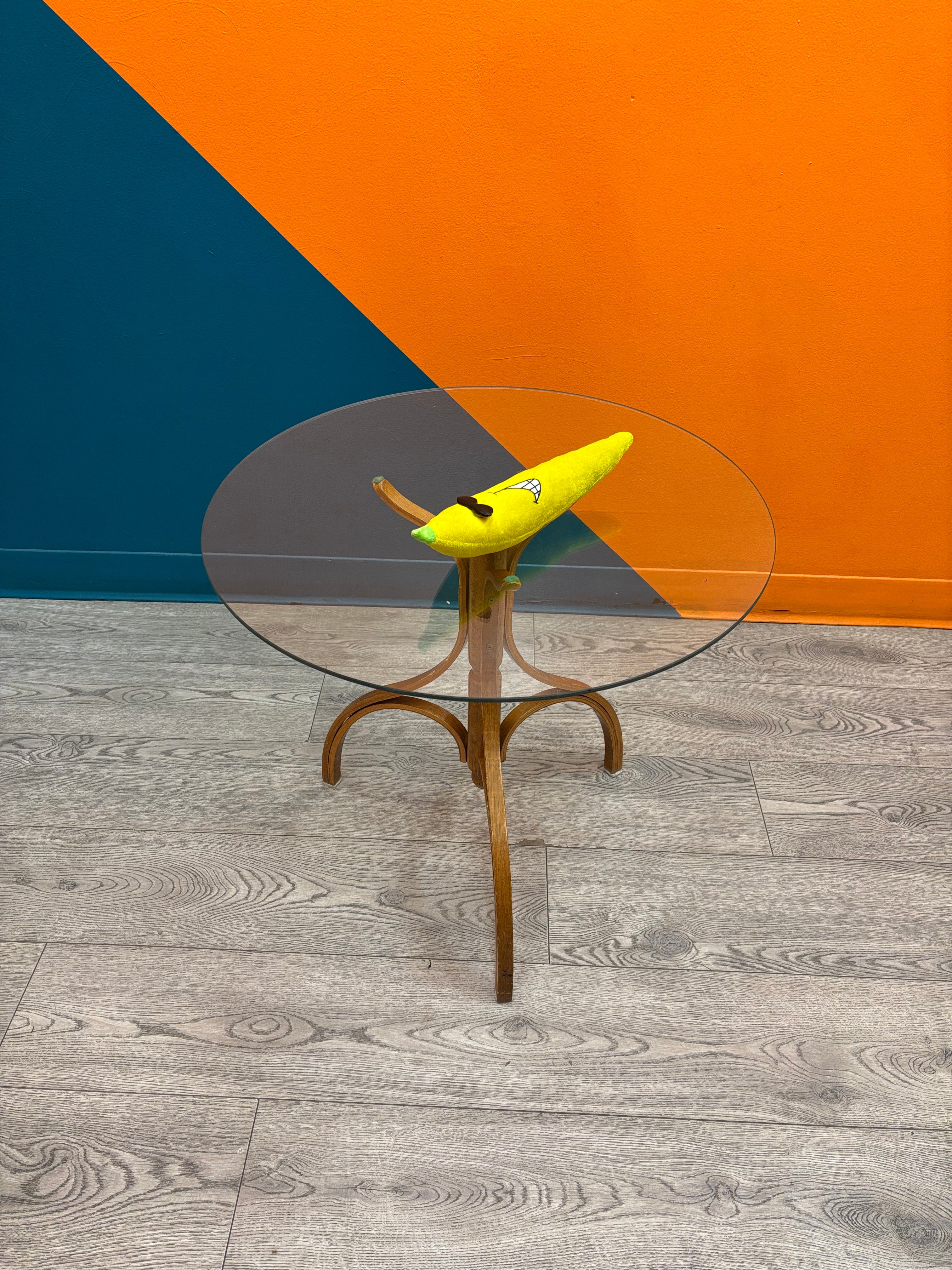 Round Glass Side Table