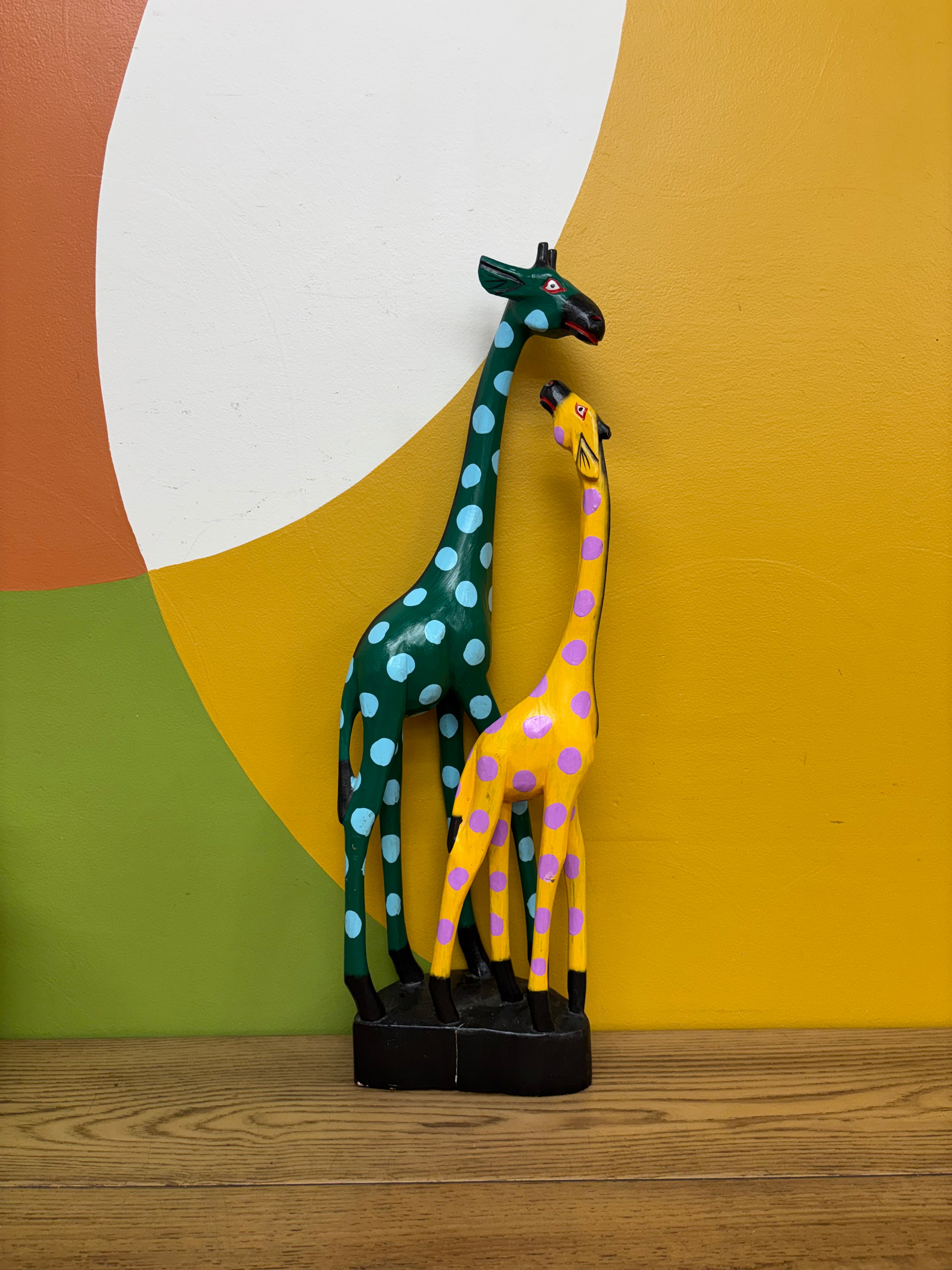 Polka Dot Giraffe Statue