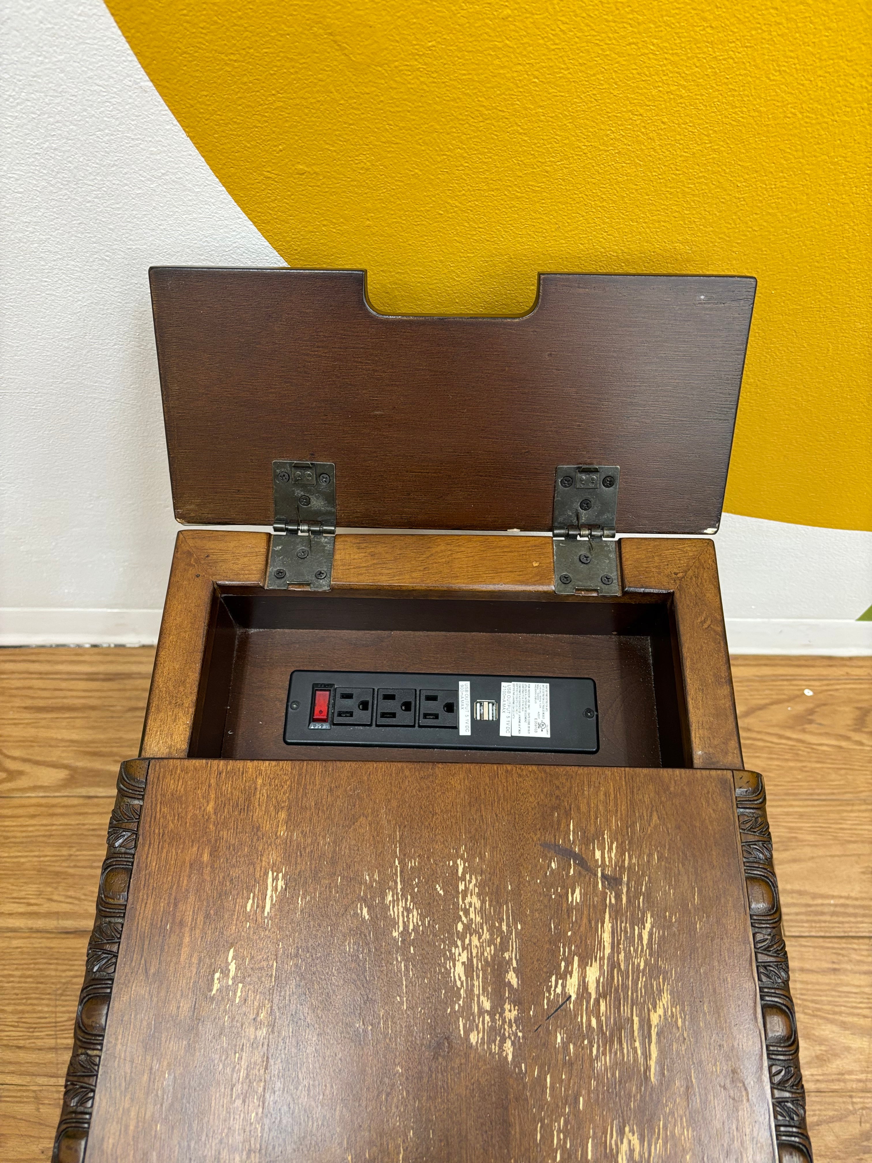 Wood End Table