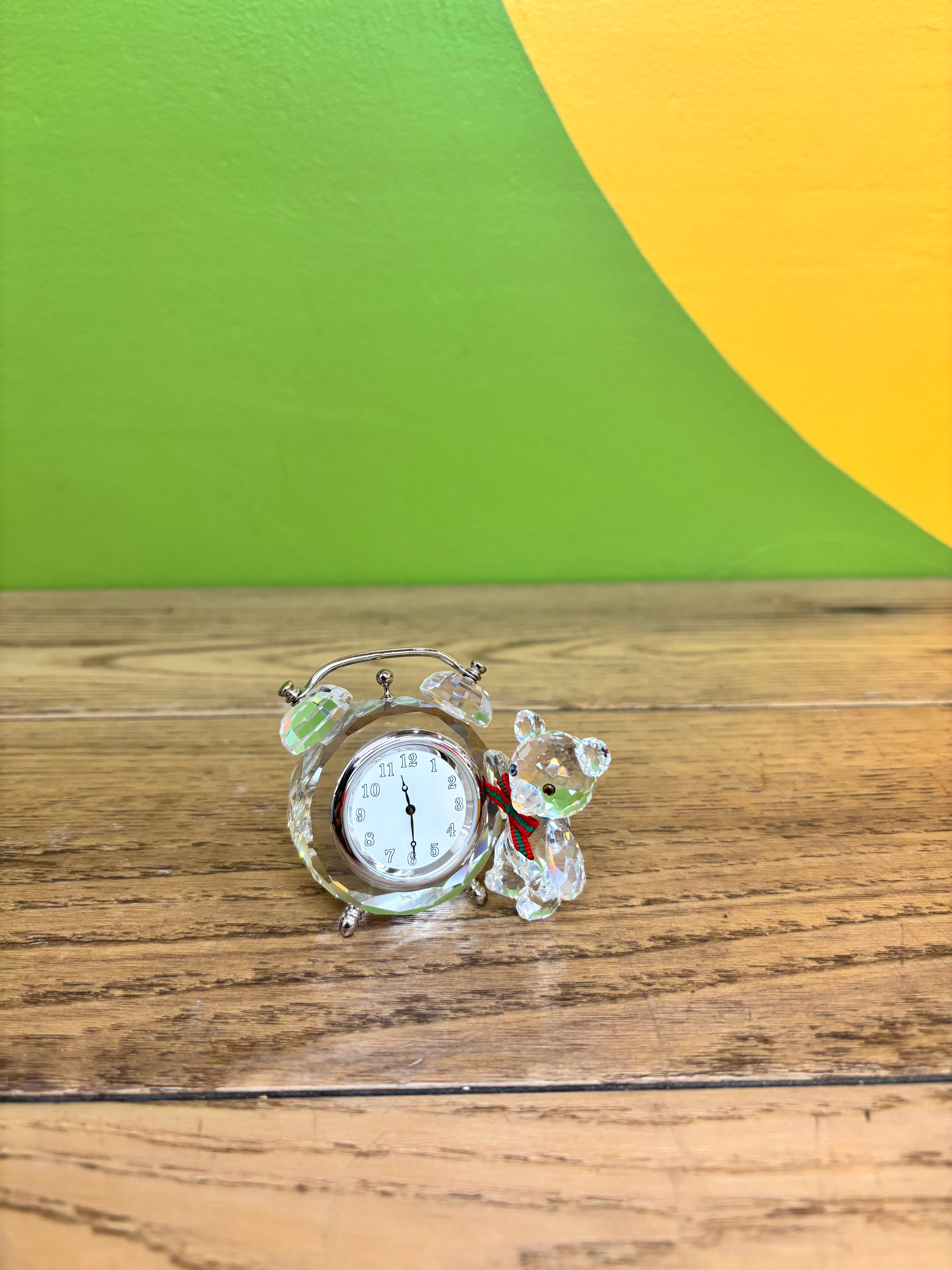 Swarovski Kris Bear Table Clock