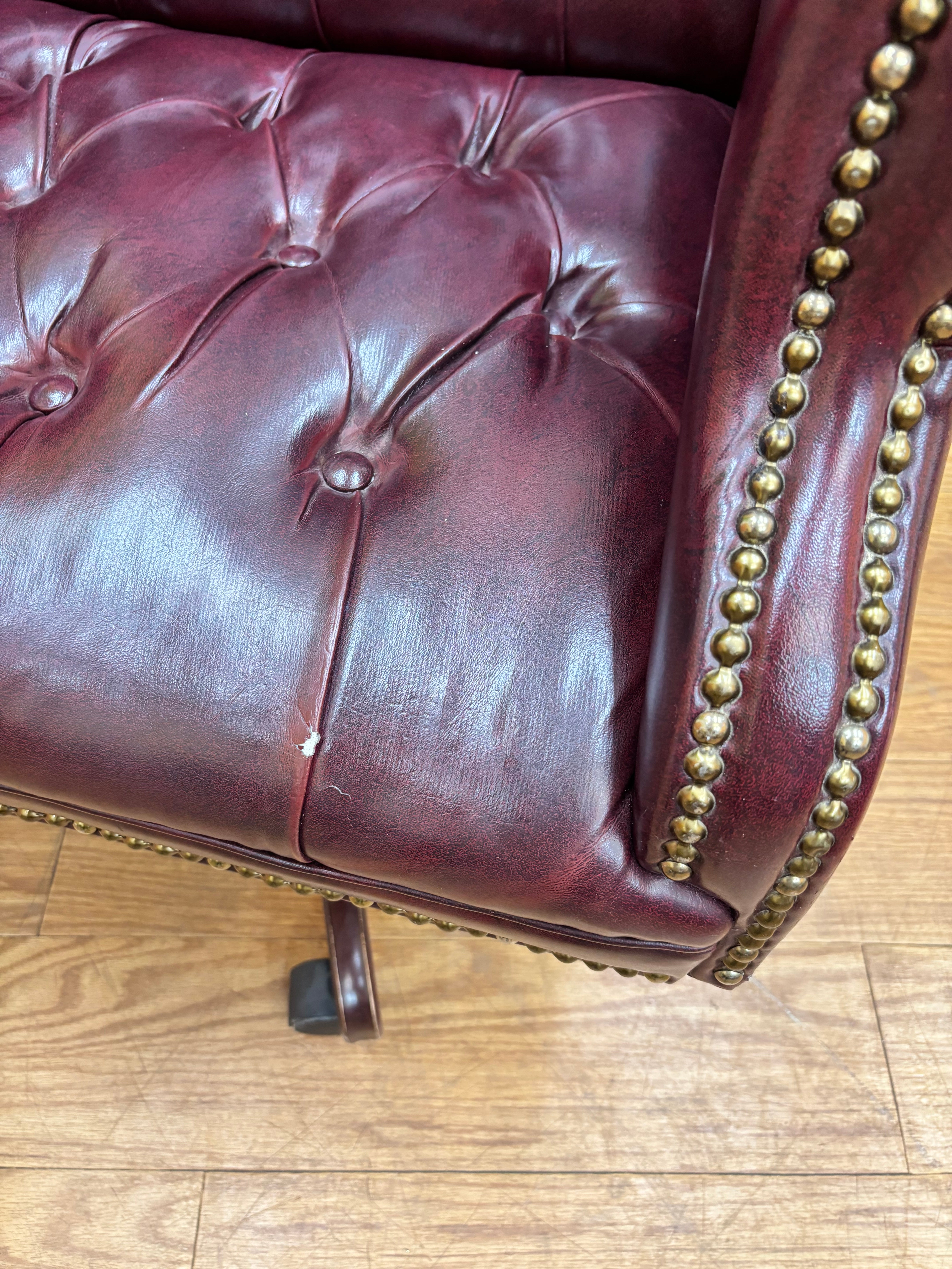 Red Tufted Office Chair