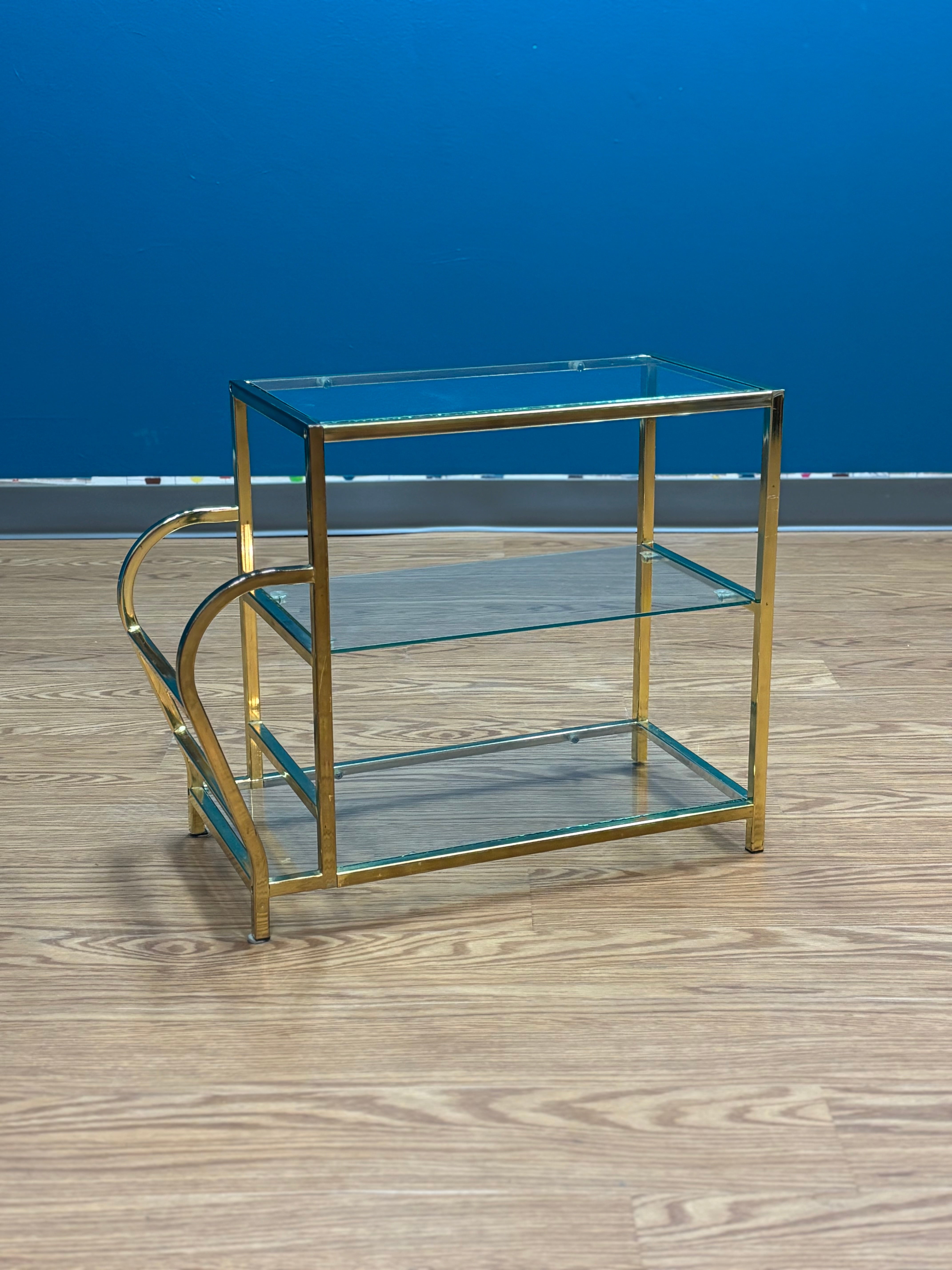 Glass and Brass Table