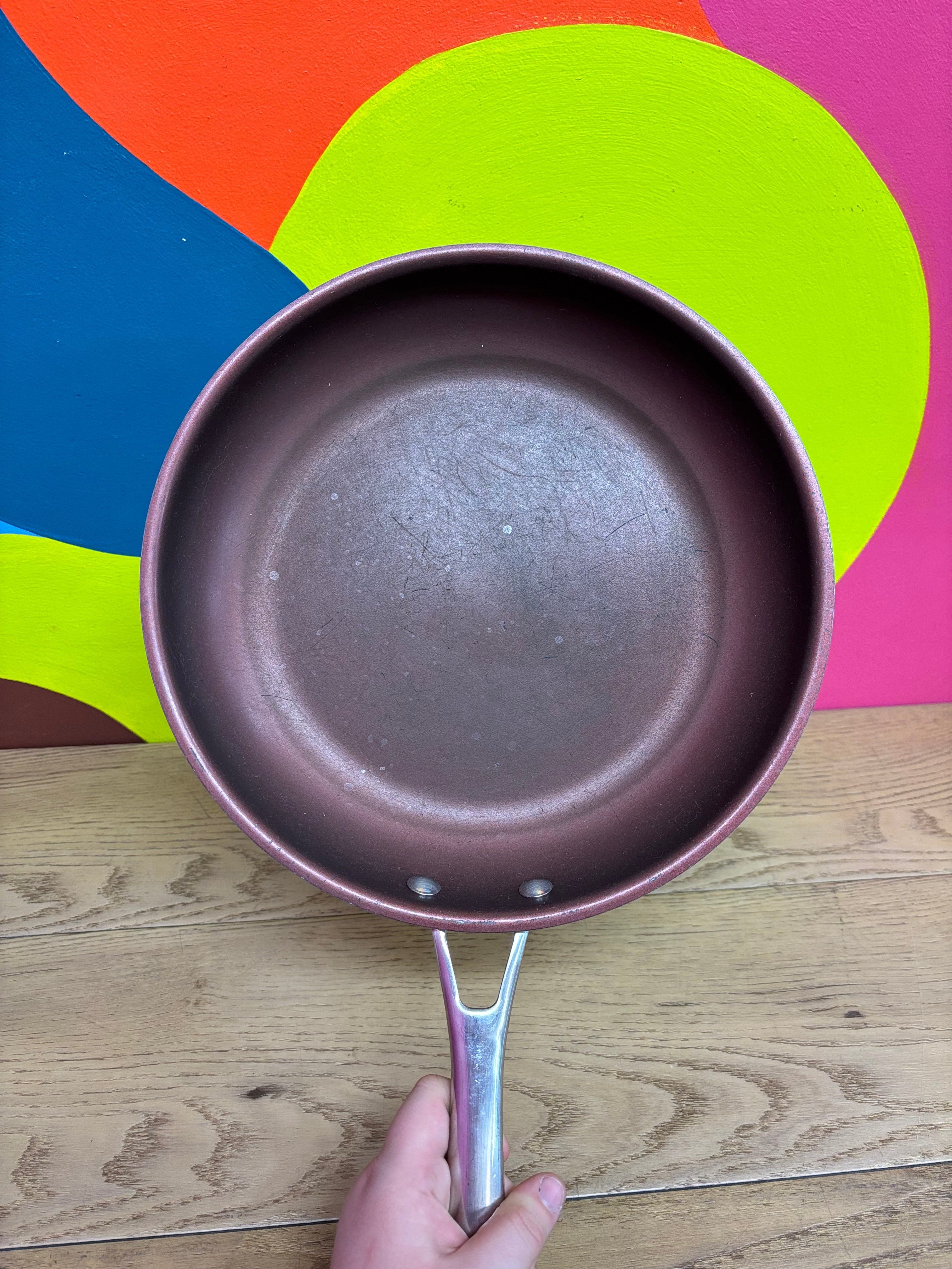 Burgundy Paderno Large Non Stick Frying Pan