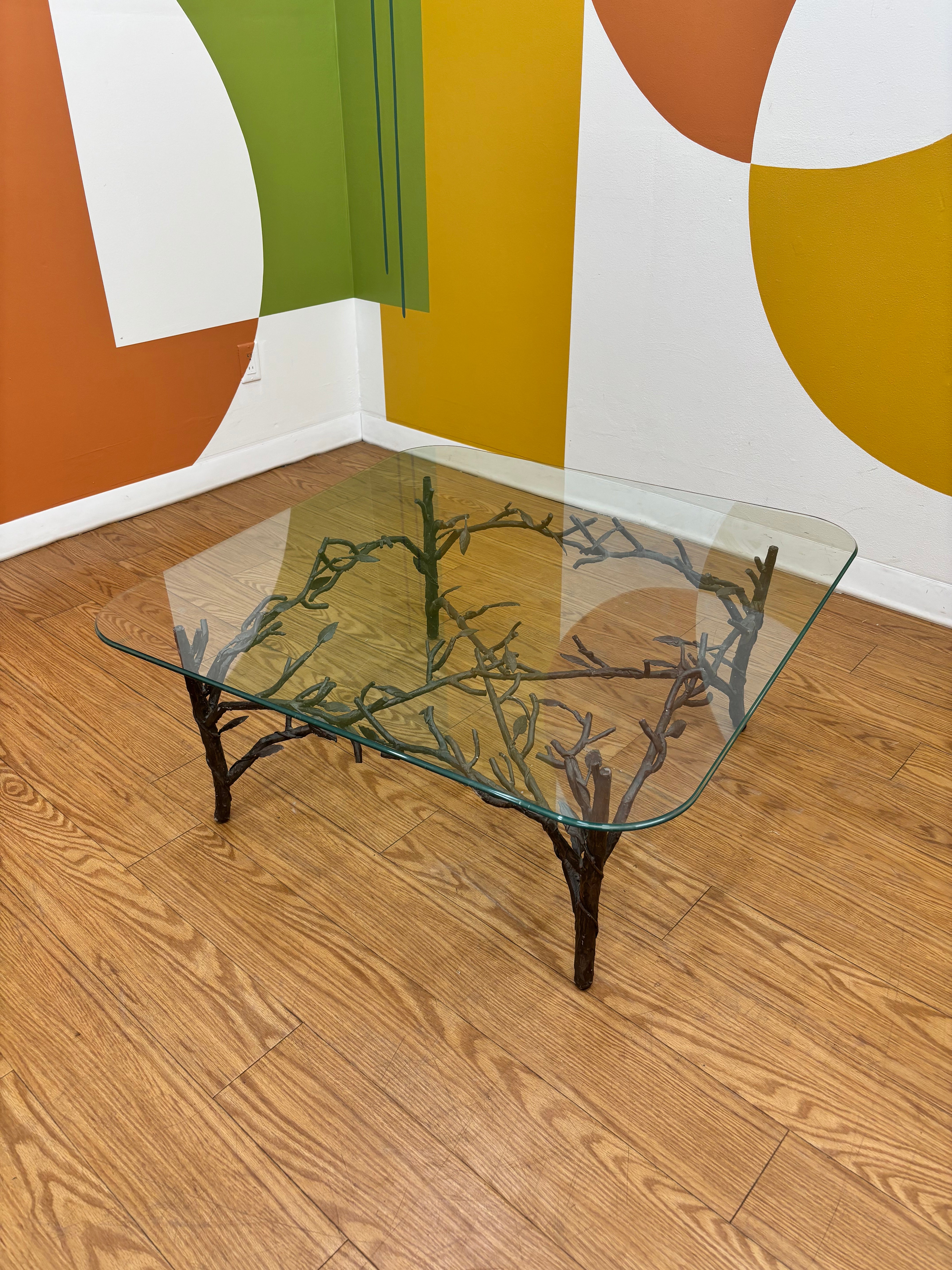 Wrought-Iron Tree Branch Coffee Table