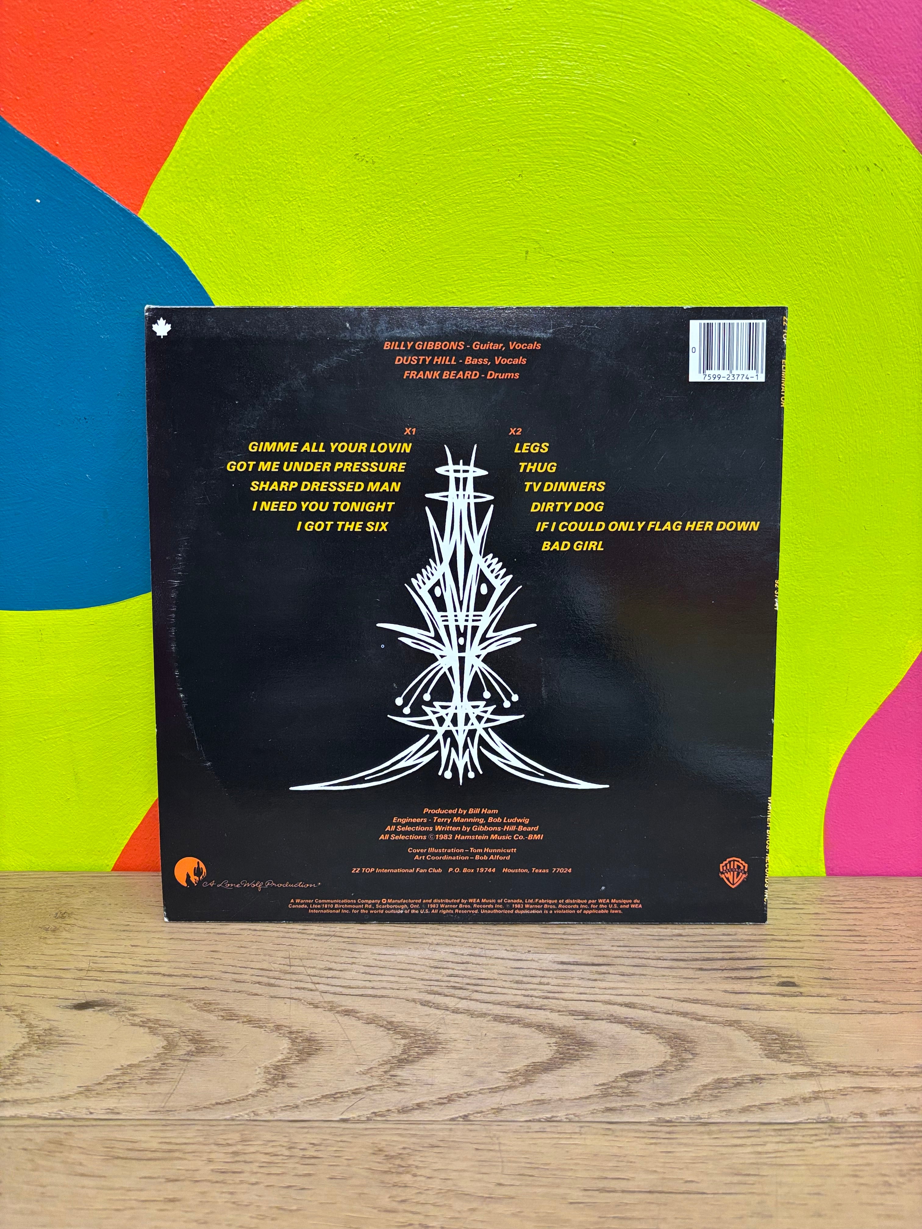 ZZ Top Vinyl - Eliminator