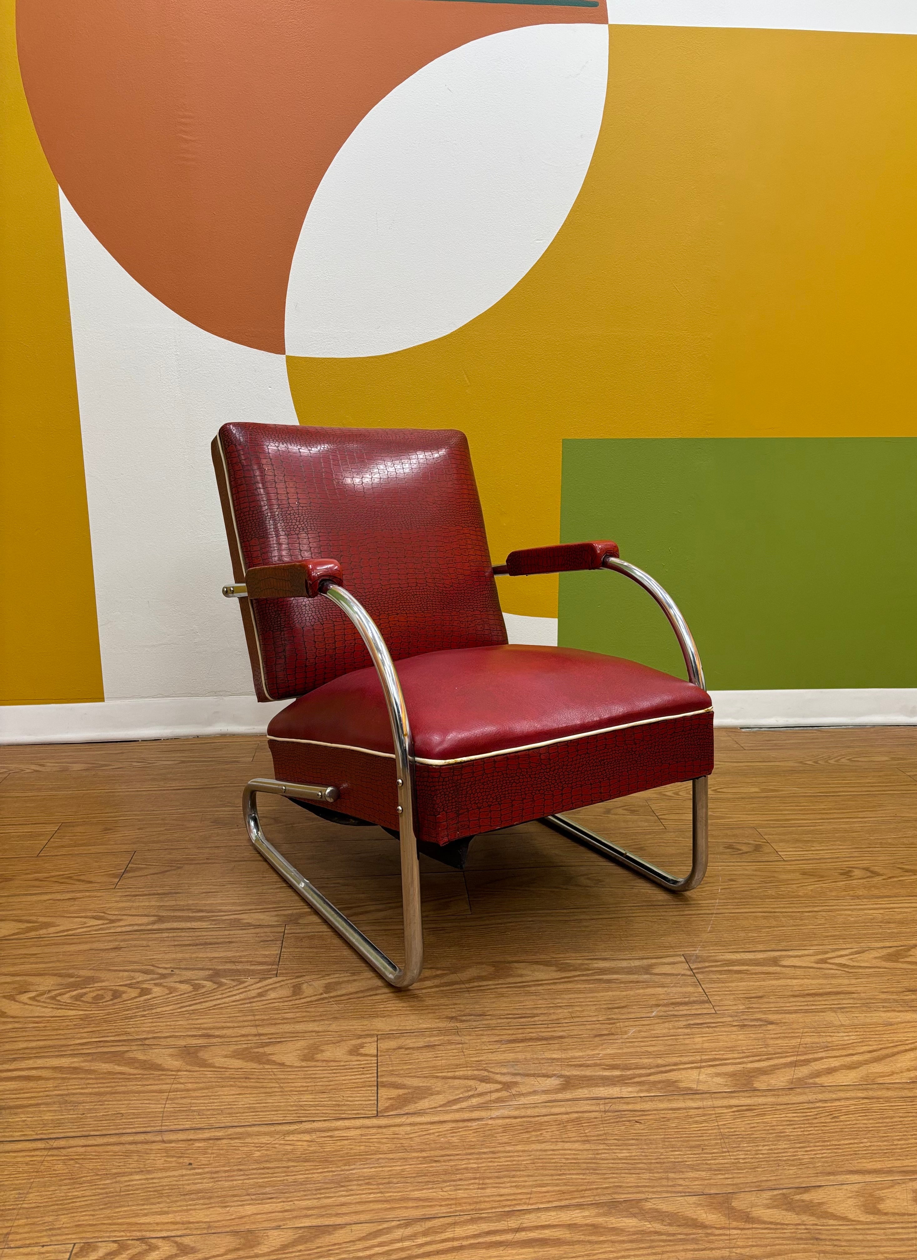 Red Lounger Chair