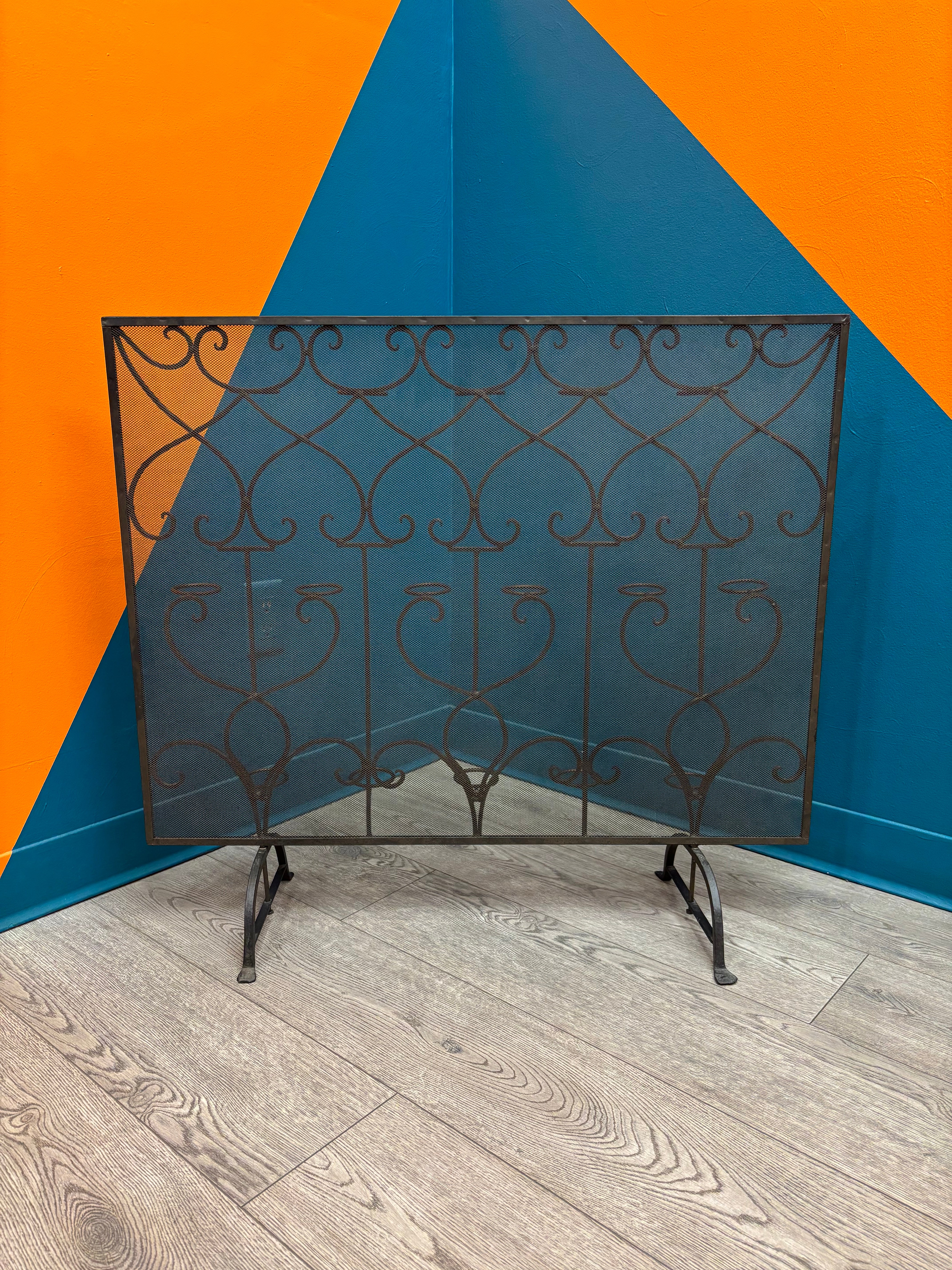 Wrought Iron Fireplace Screen