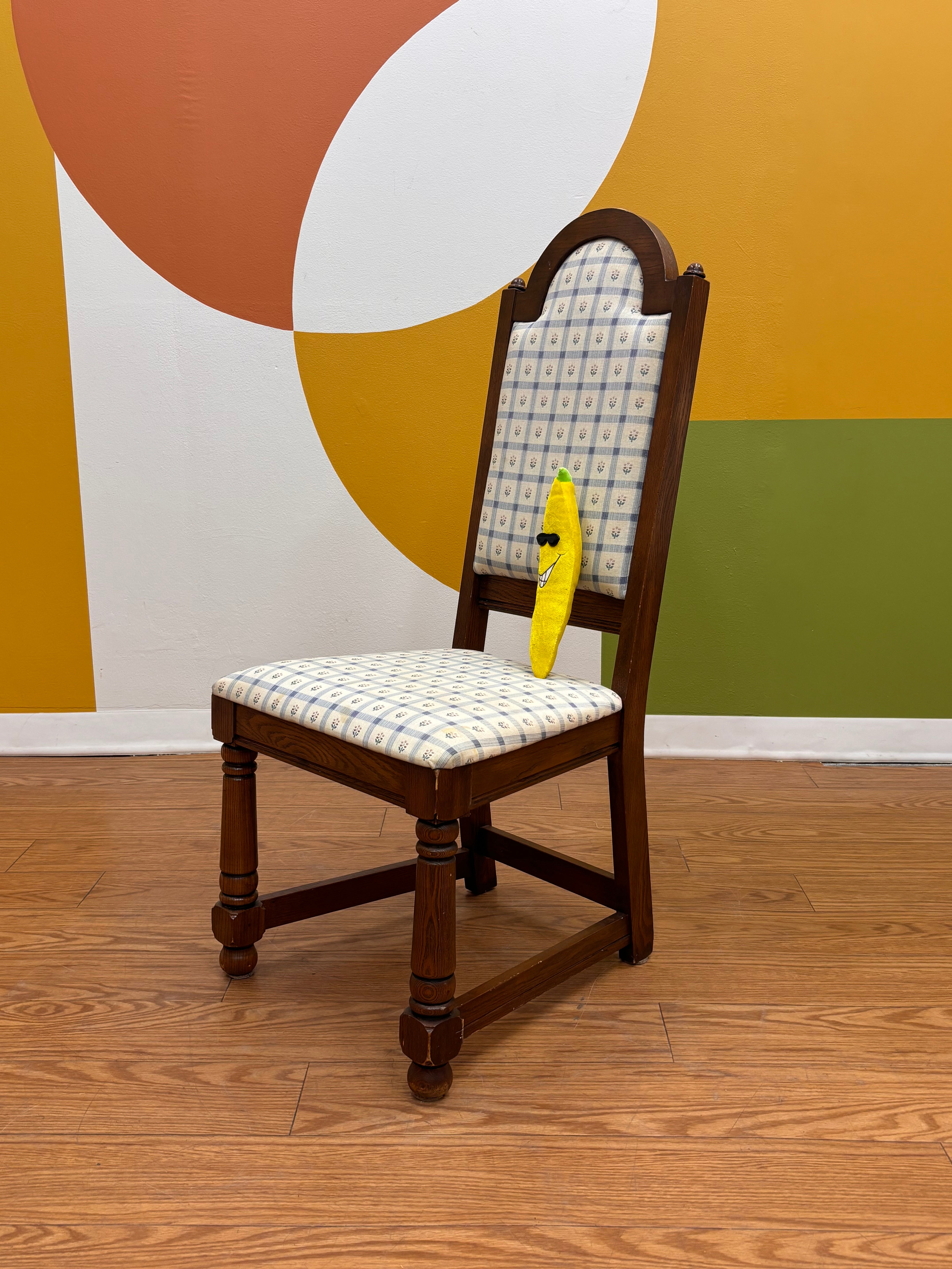 Floral Gingham Dining Chair (4)