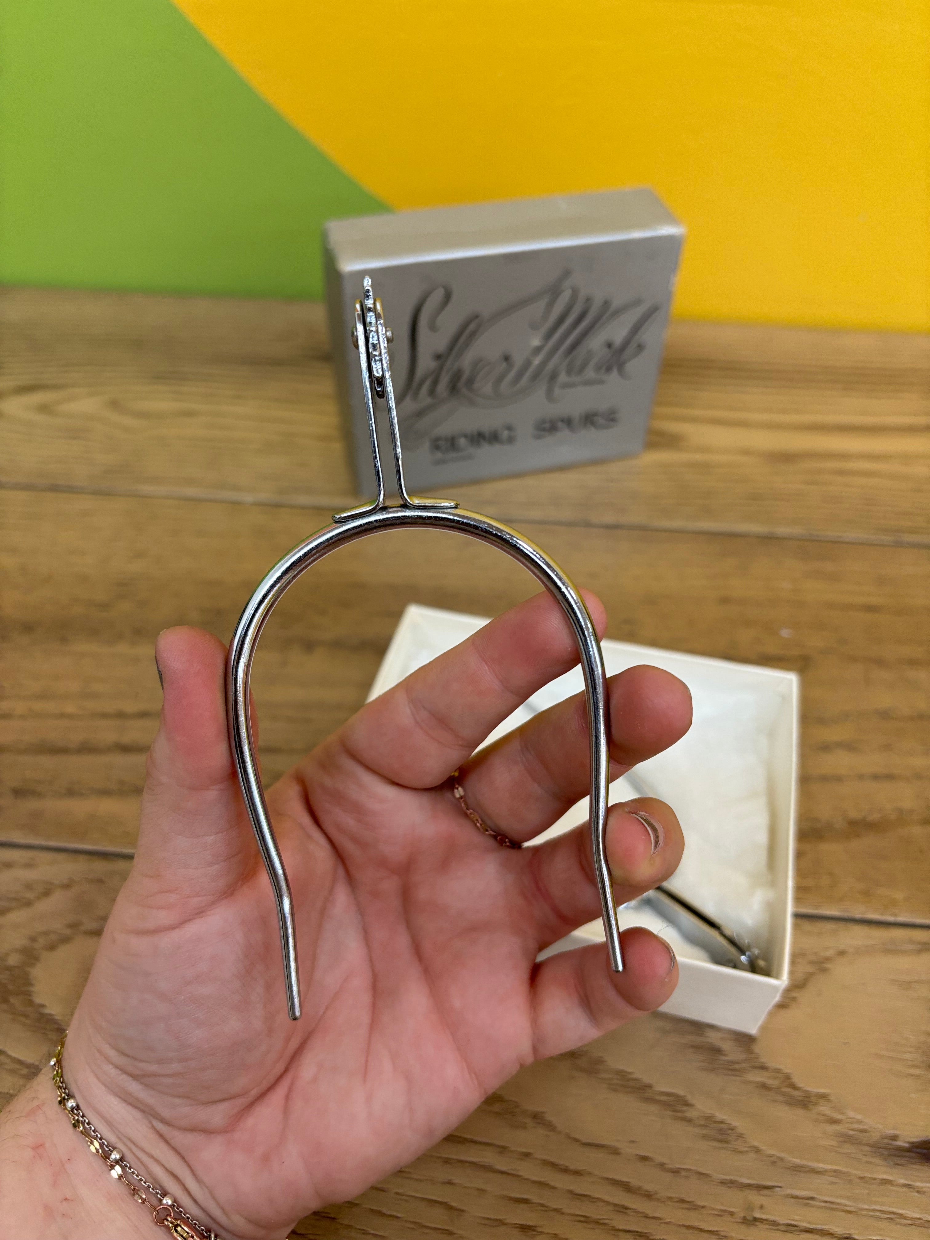 Sliver Mark Slip On Riding Spurs