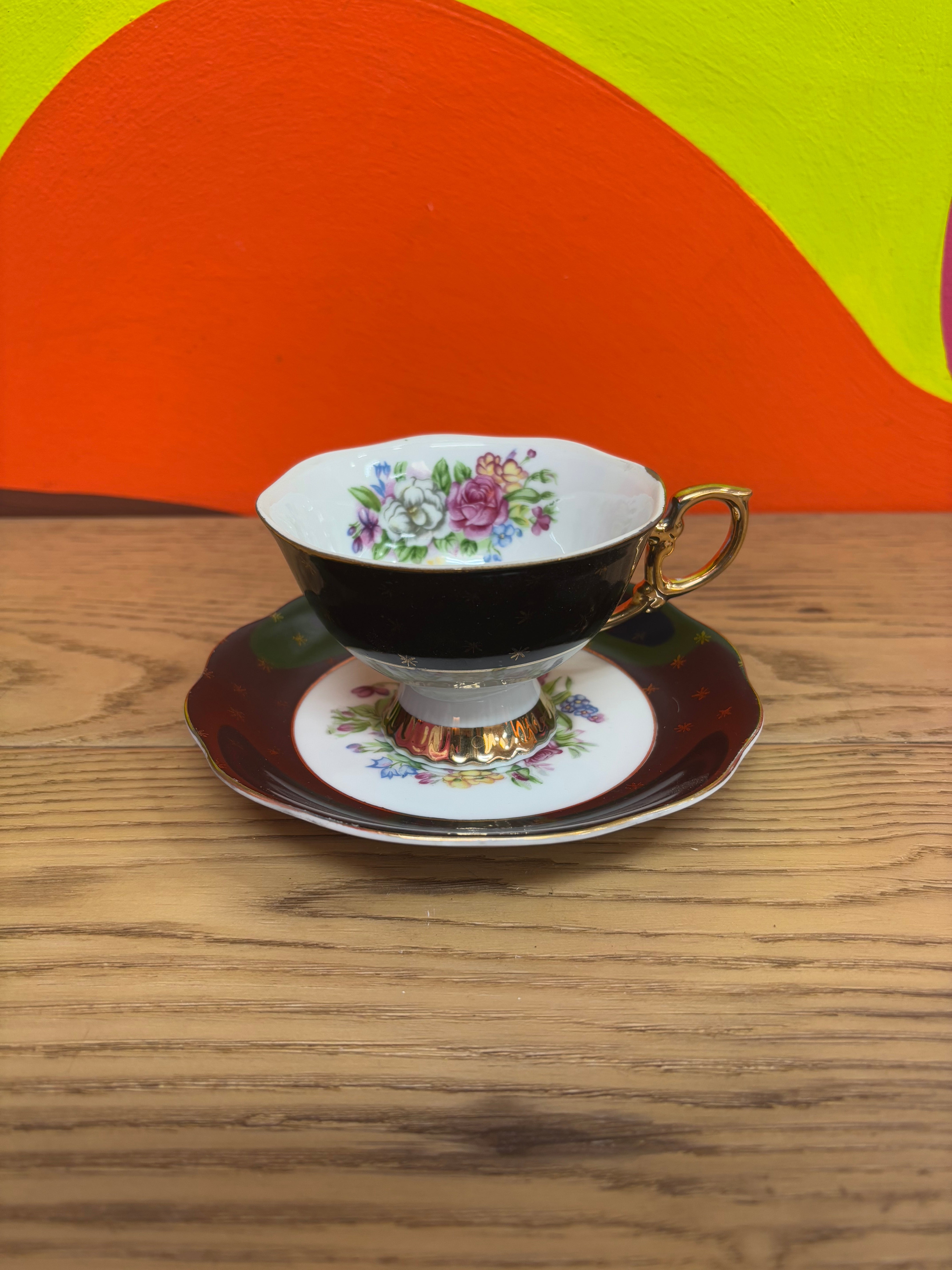 Shafford China Teacup and Saucer