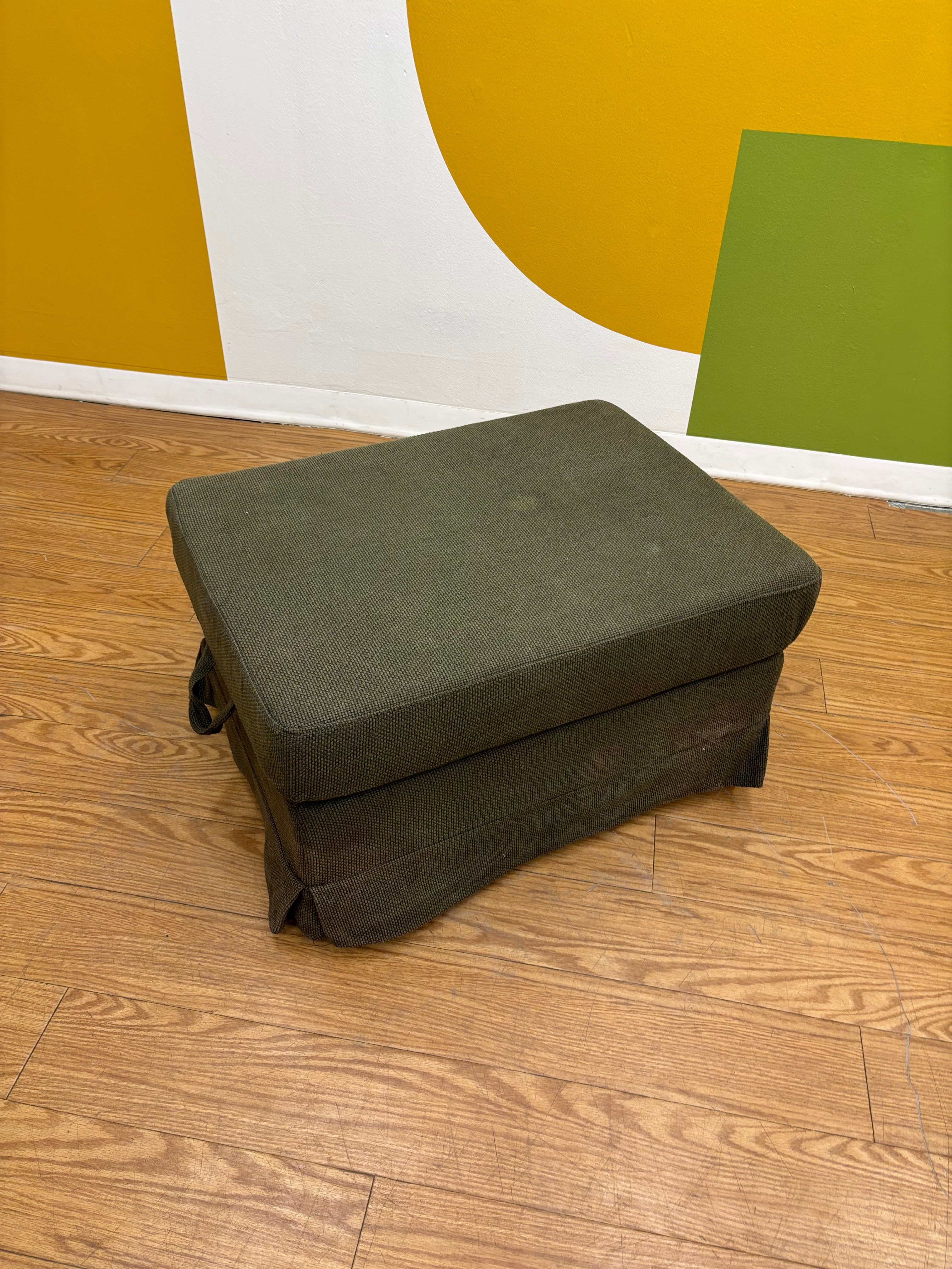 Green Storage Ottoman