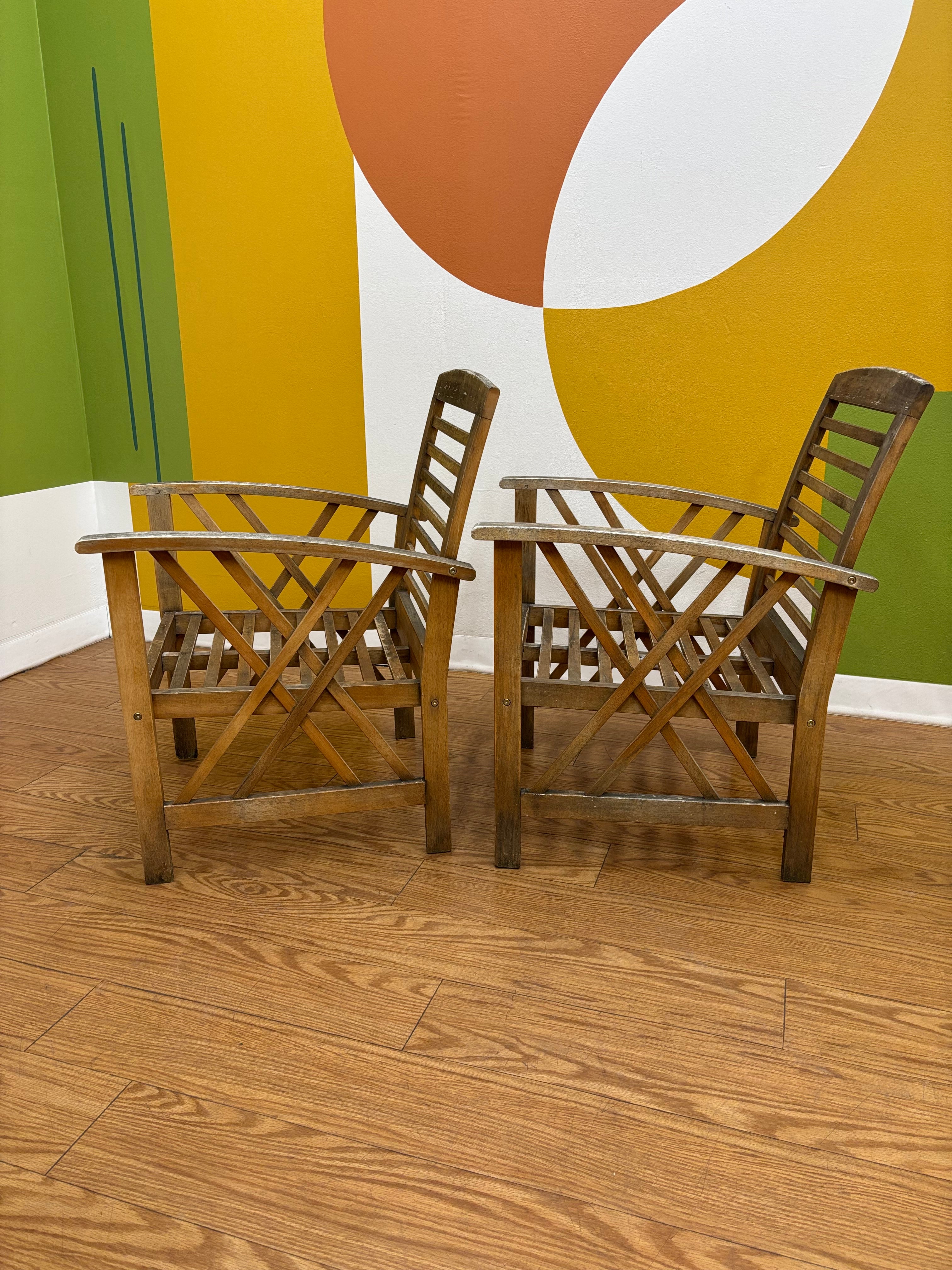 Safavieh Wood Patio Chairs & Coffee Table