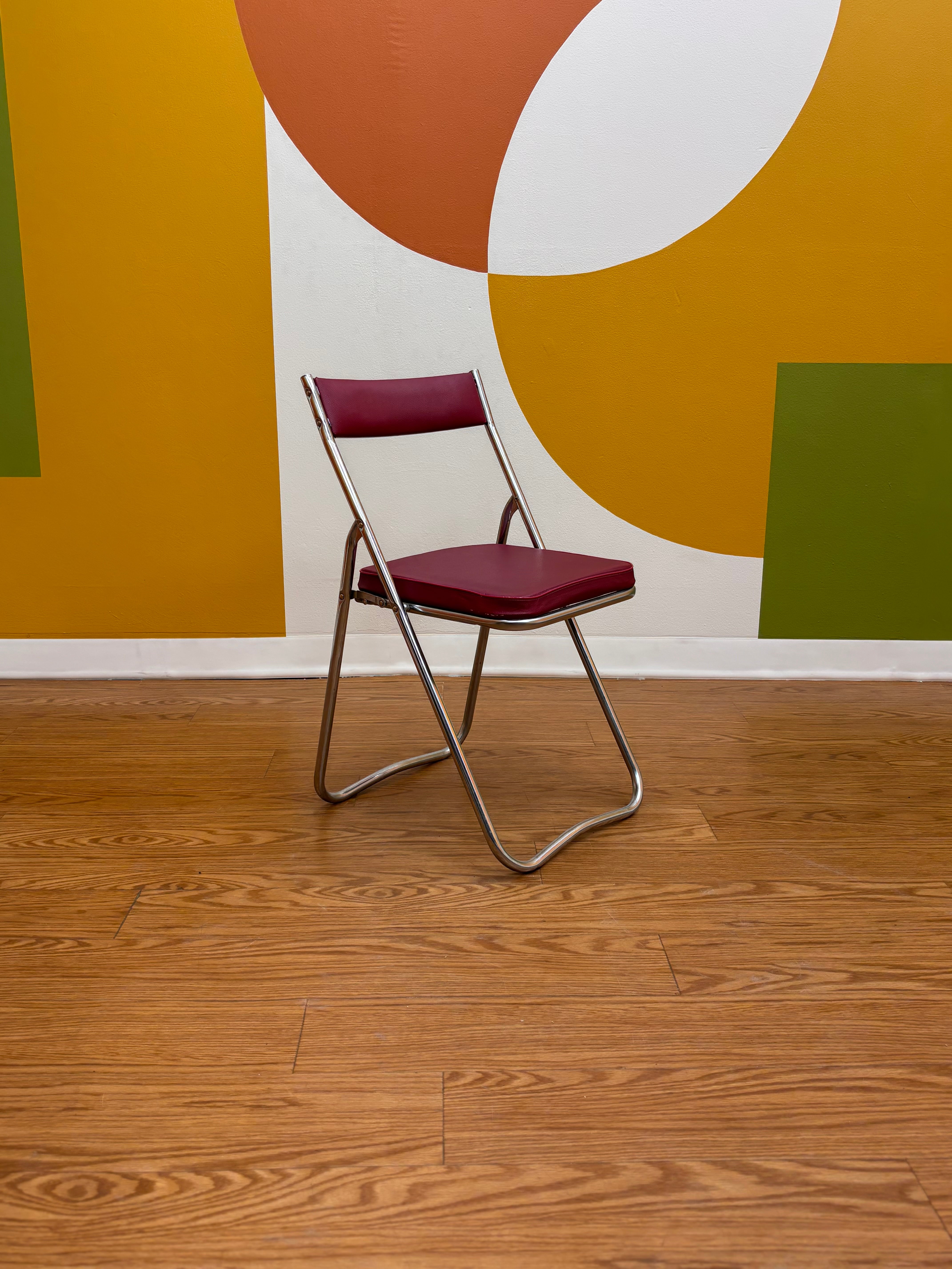 Chrome Folding Chair