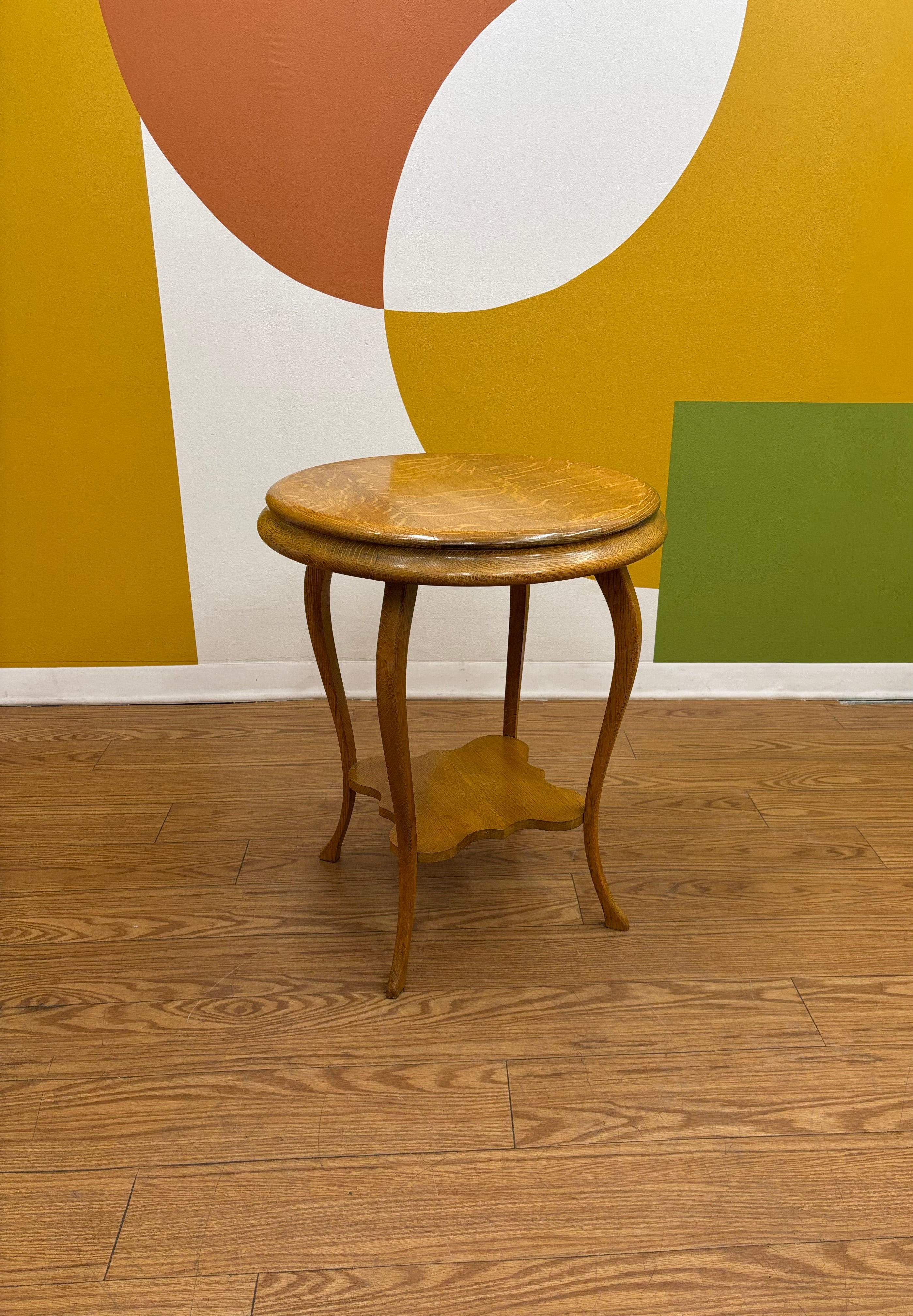 Round Wood Side Table