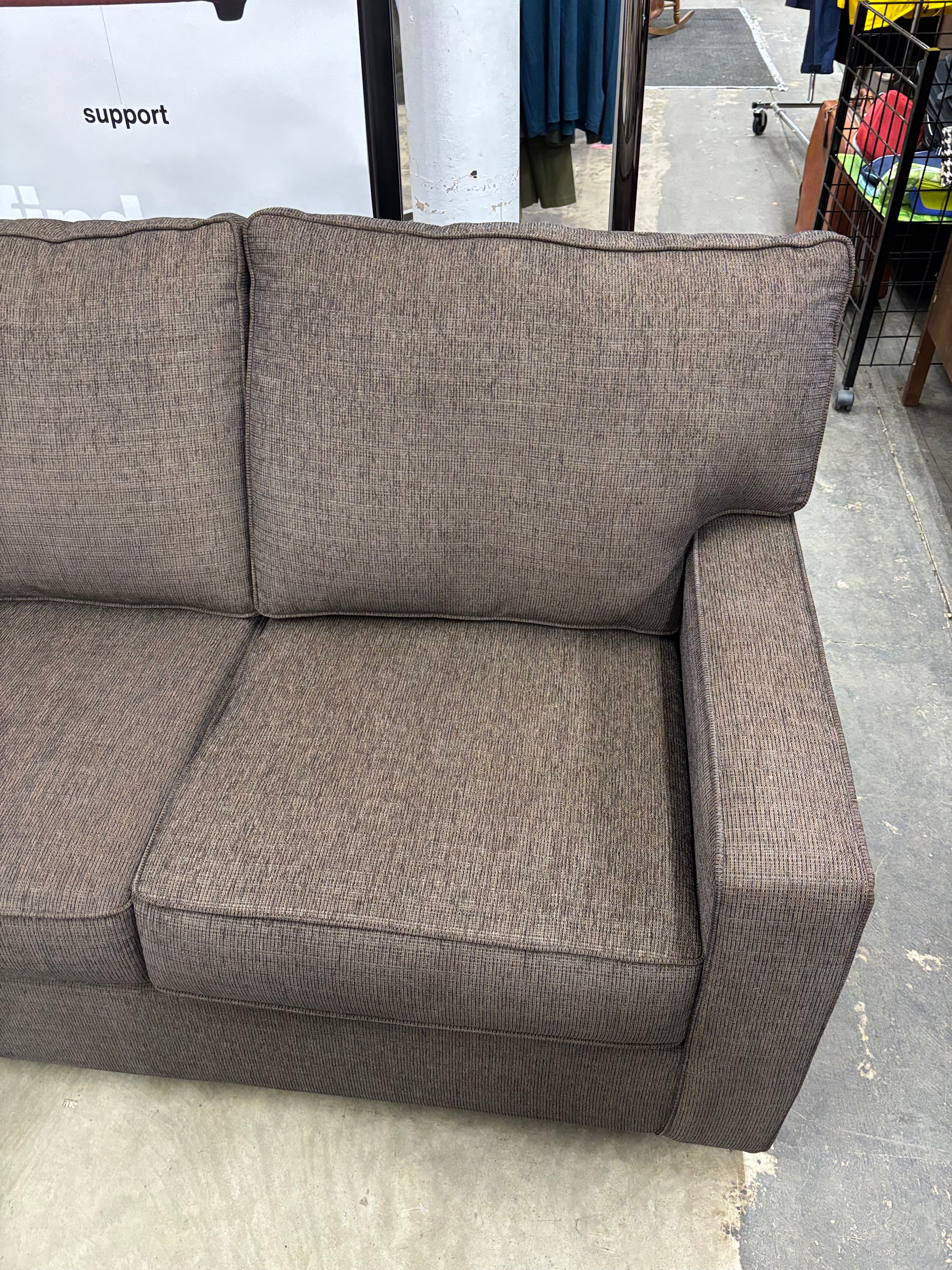 Brown Fabric Sofa