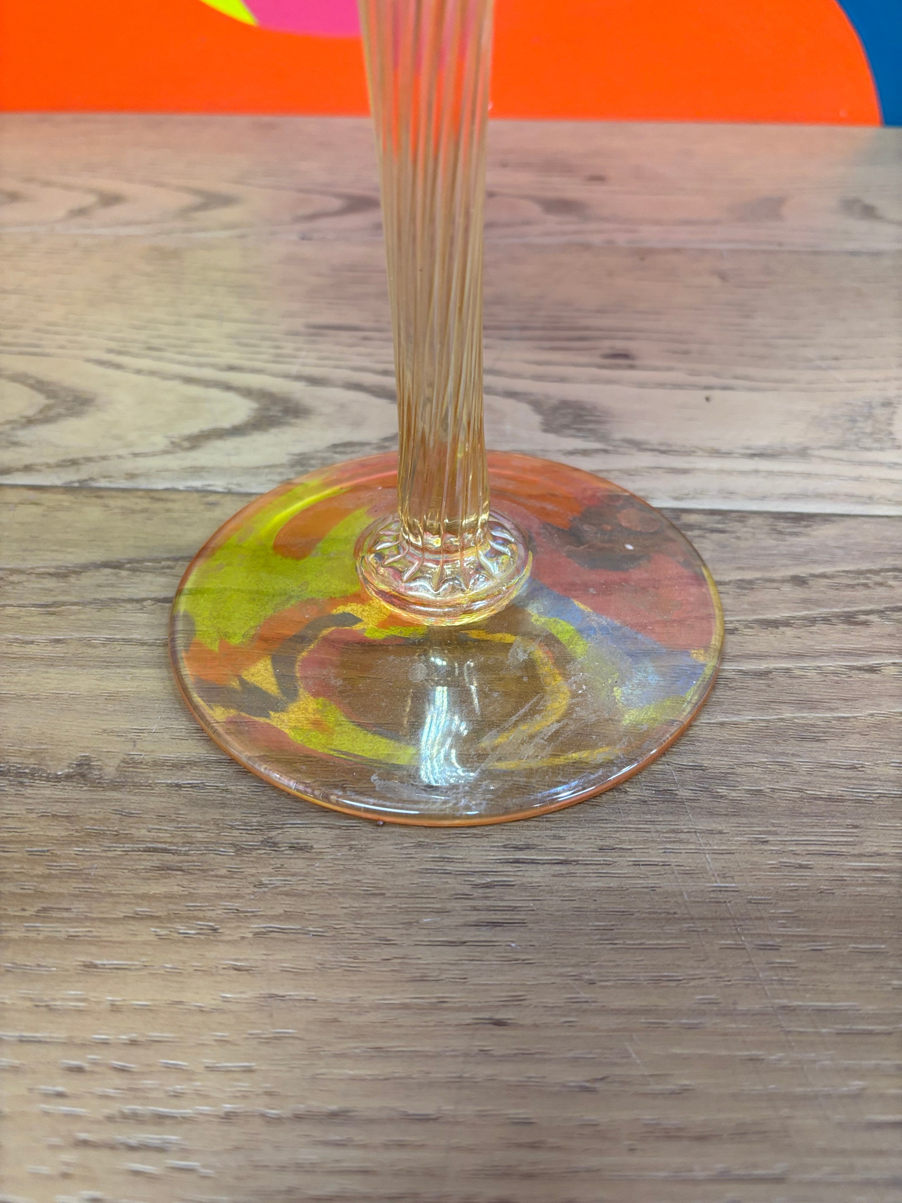 Tall Murano Glass Tulip Candle Holder #2