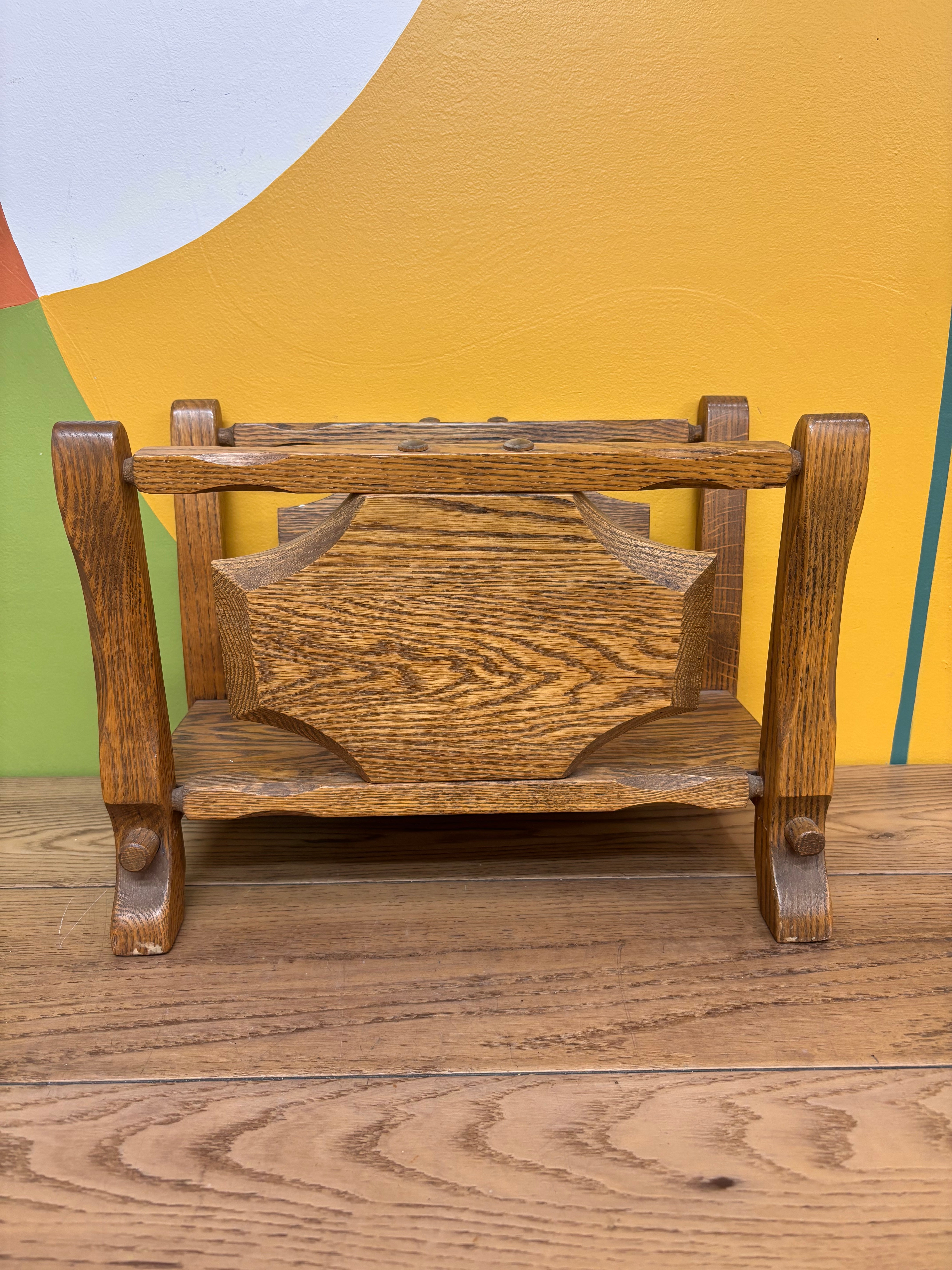 Wood Magazine Rack
