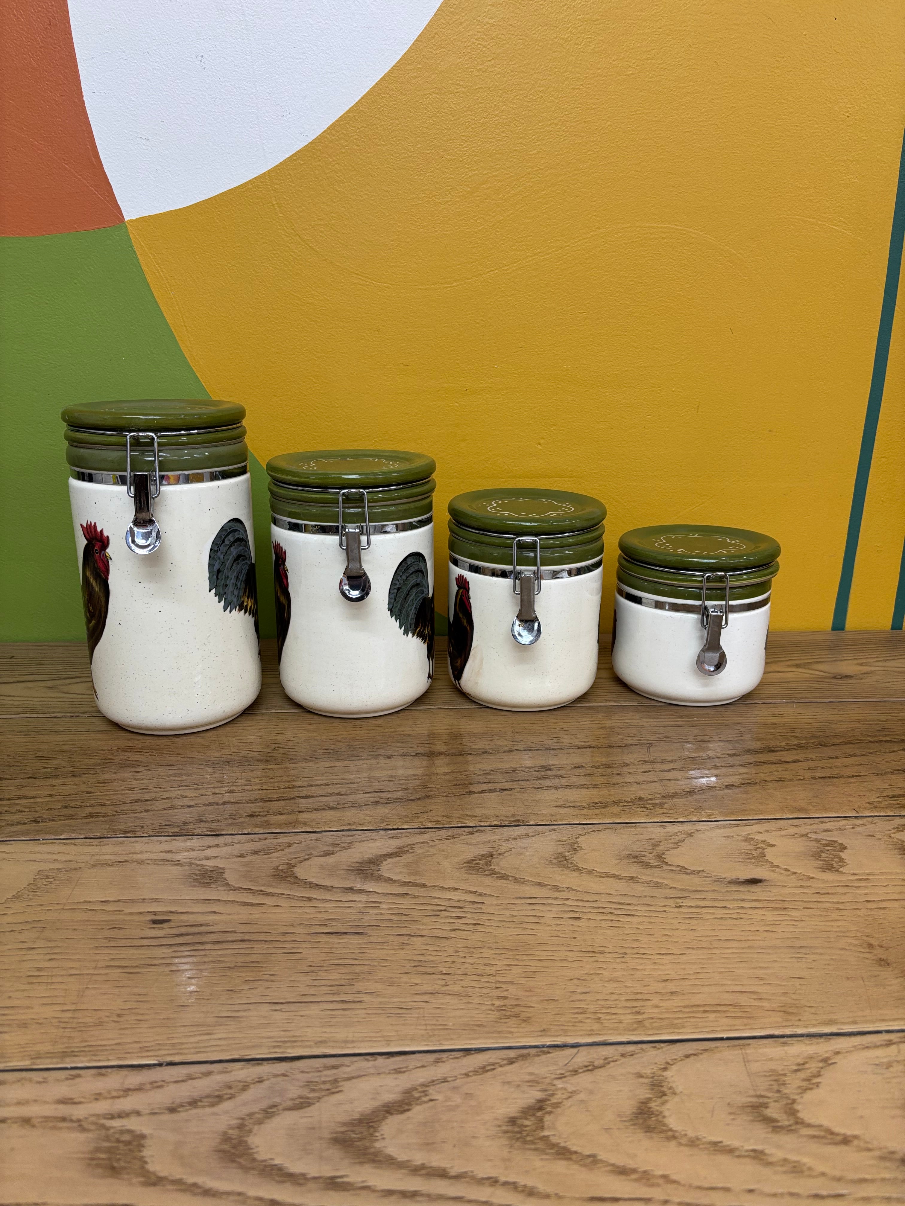 Rooster Canister Set