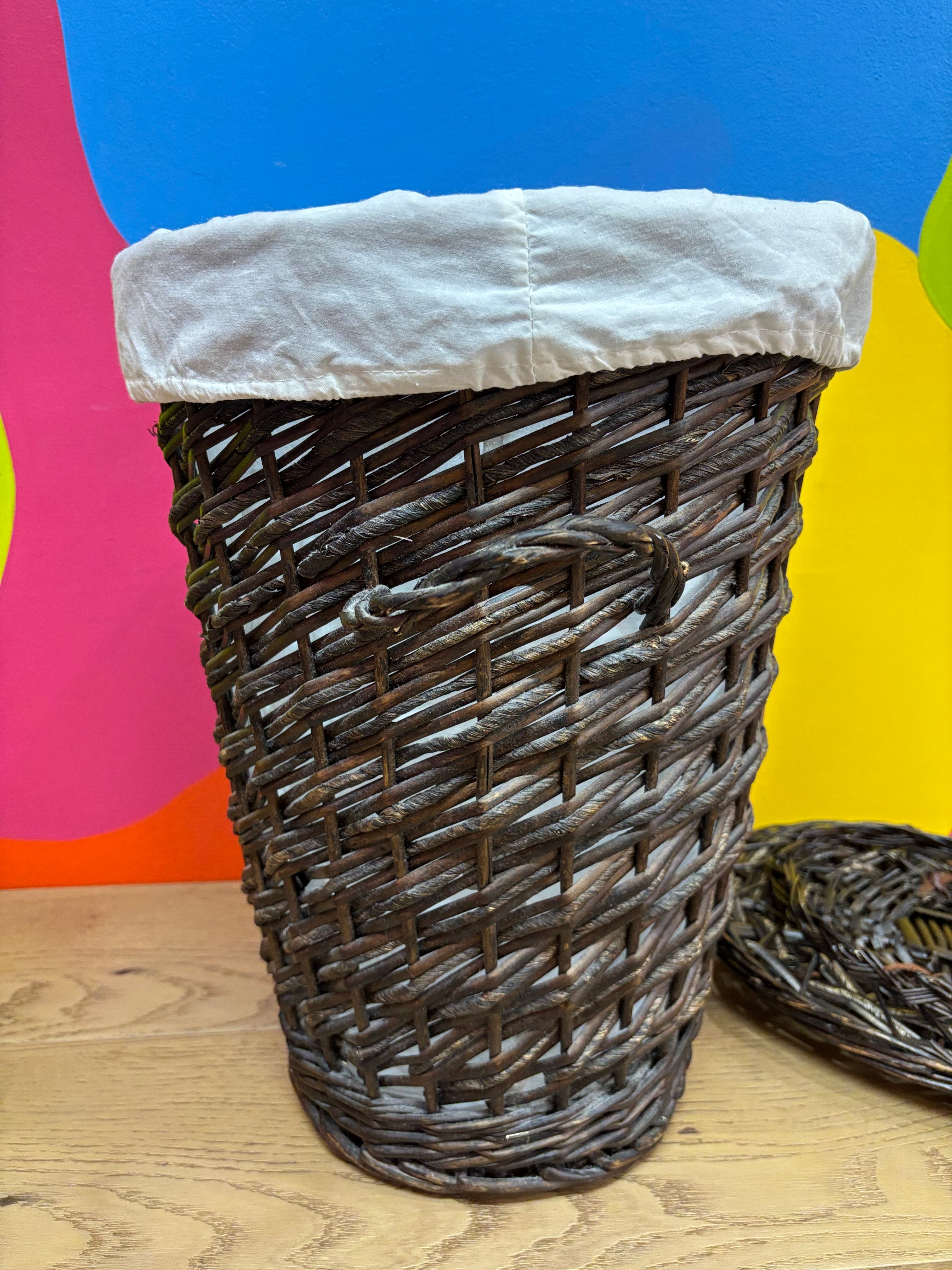 Wicker Basket with Lid