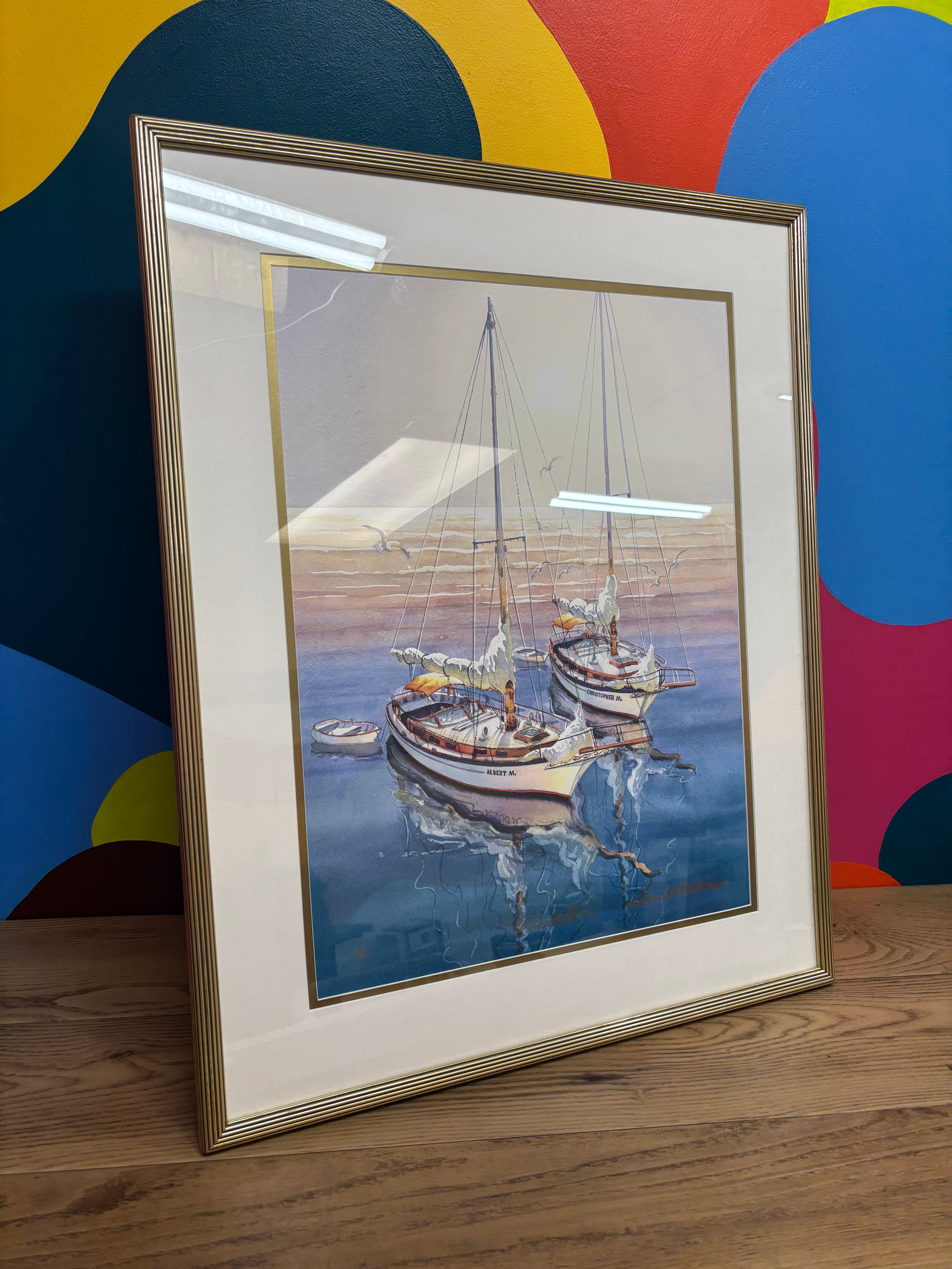 "Twin Hulls" by Richard E Williams Print