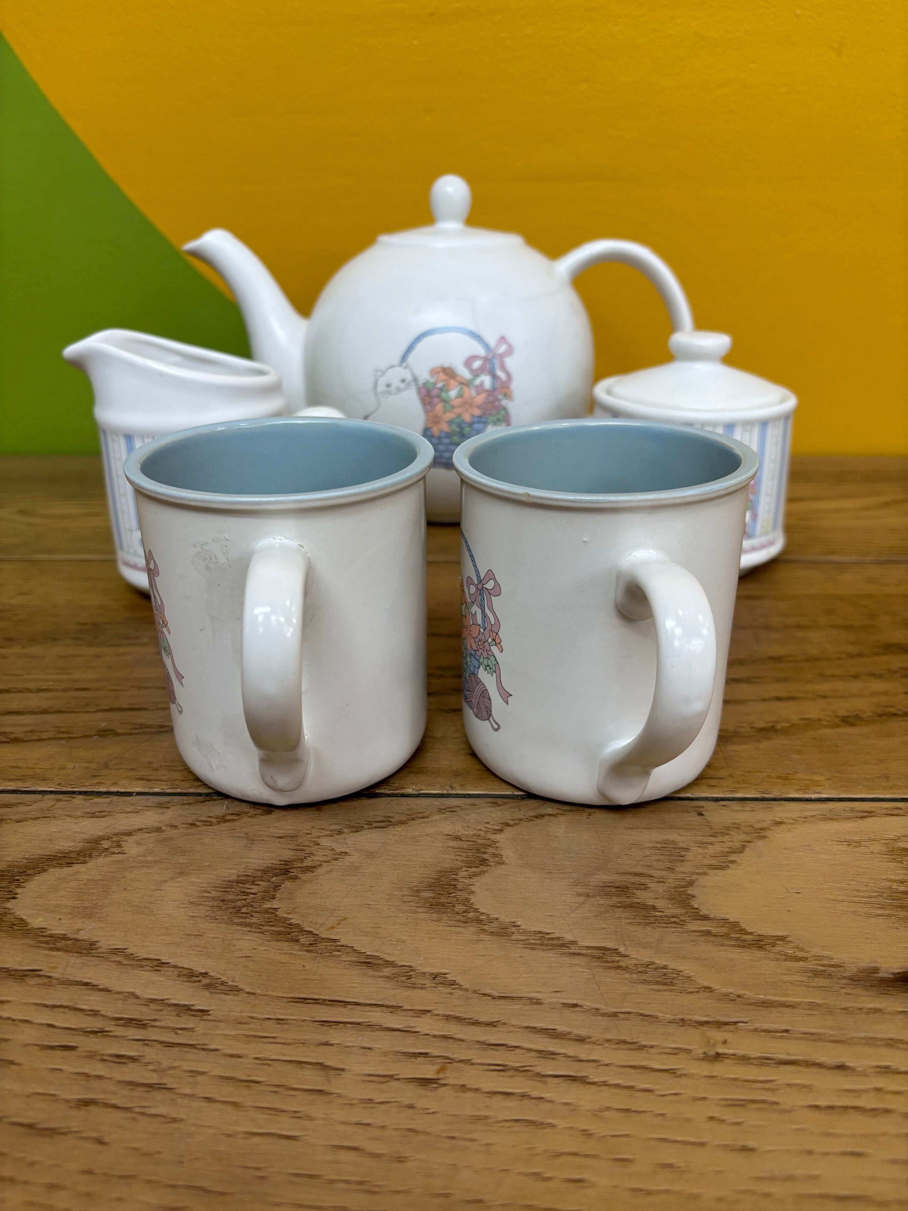 Cat Ceramic Tea Set