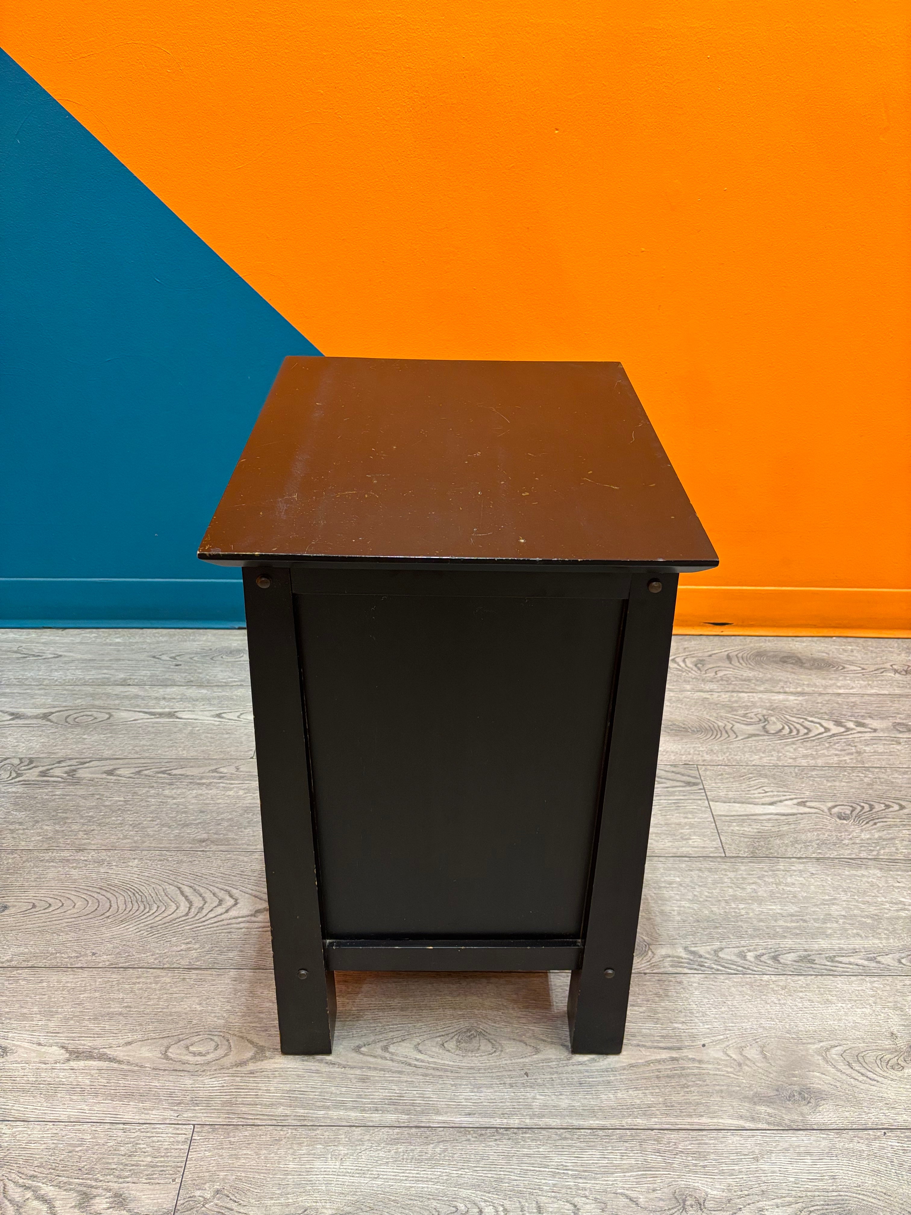 Black Wood Nightstand (Pier 1)