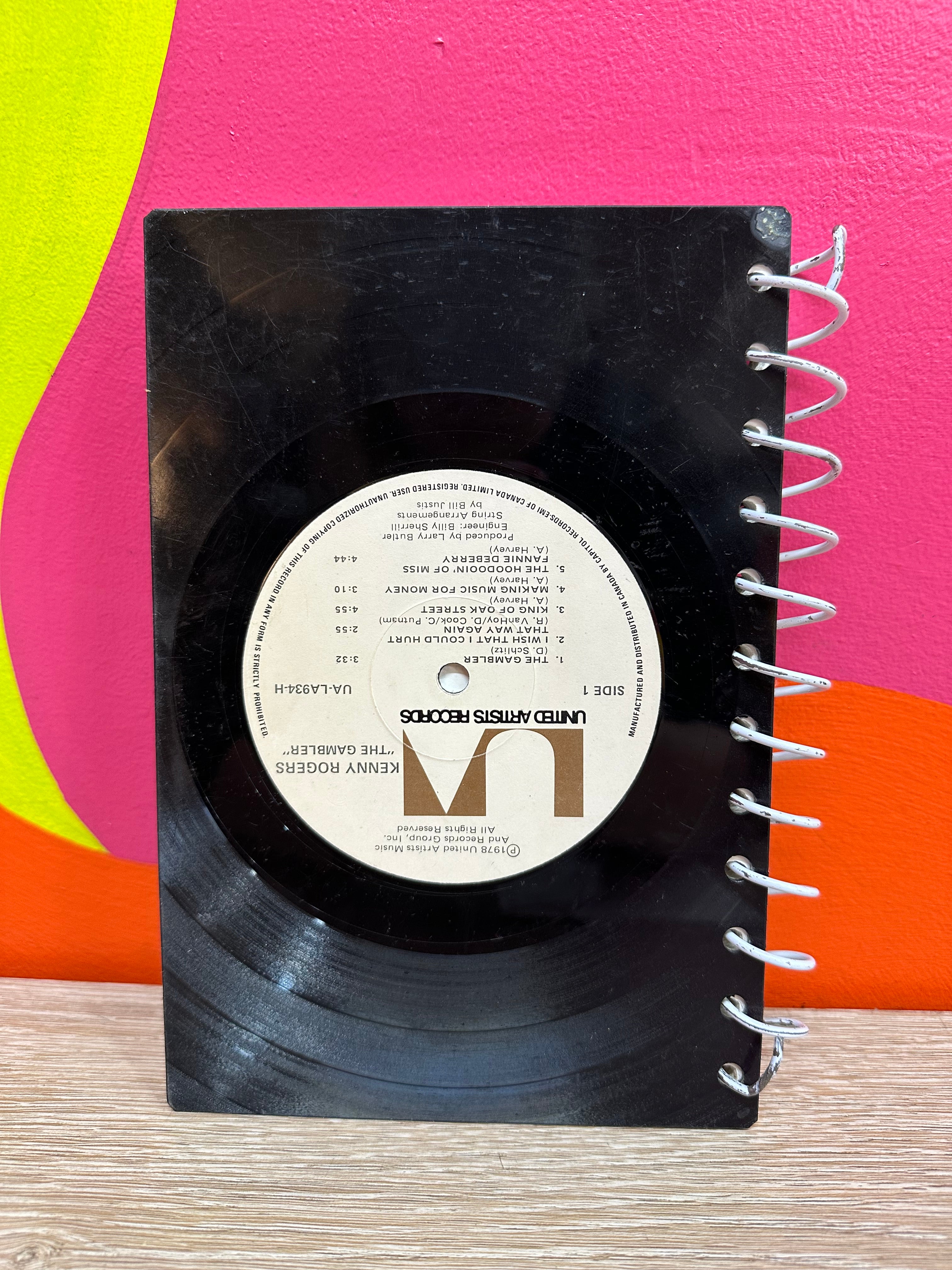 Handmade Vinyl Notebook