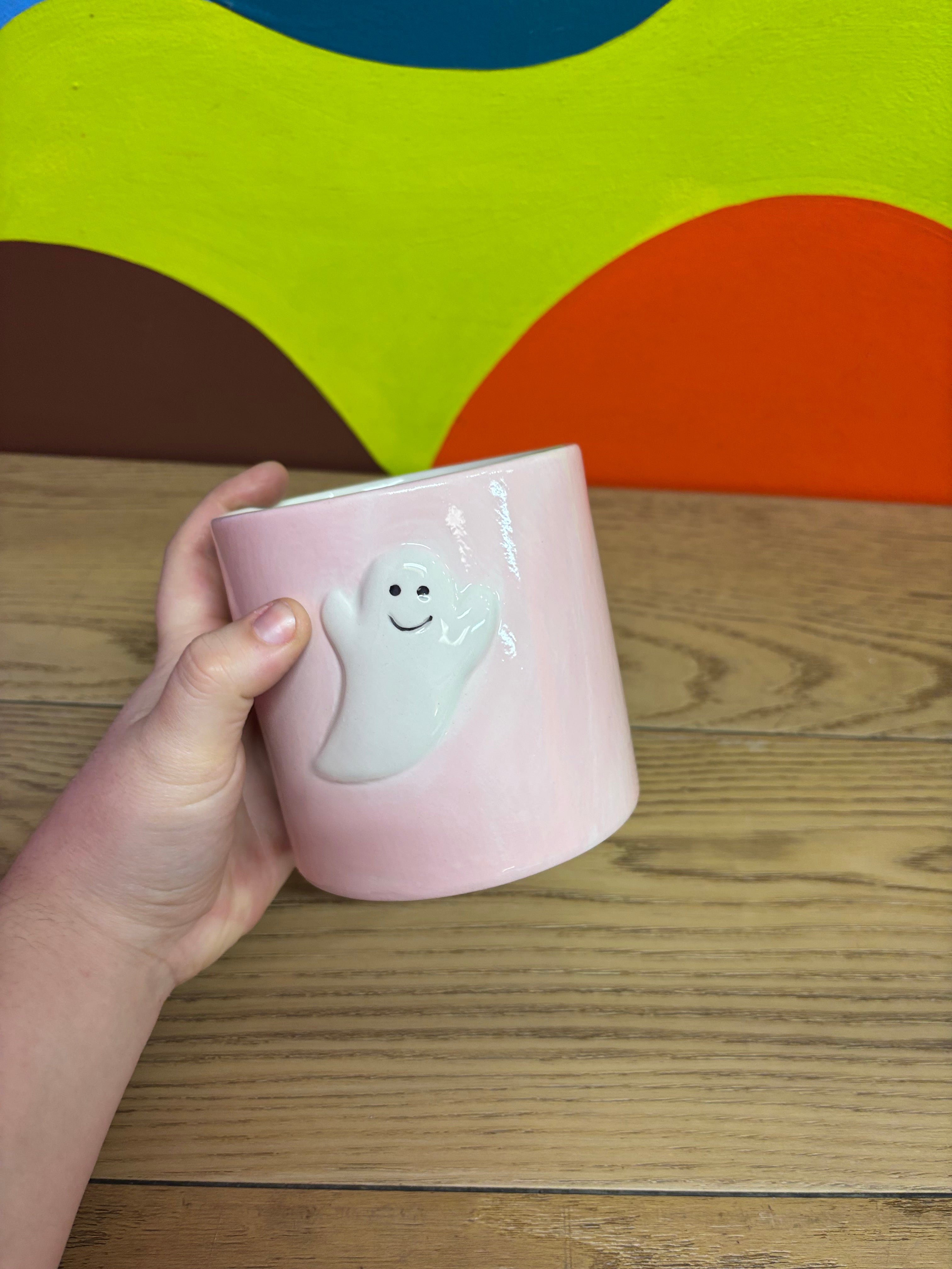 Small Pink Ghost Plant Pot