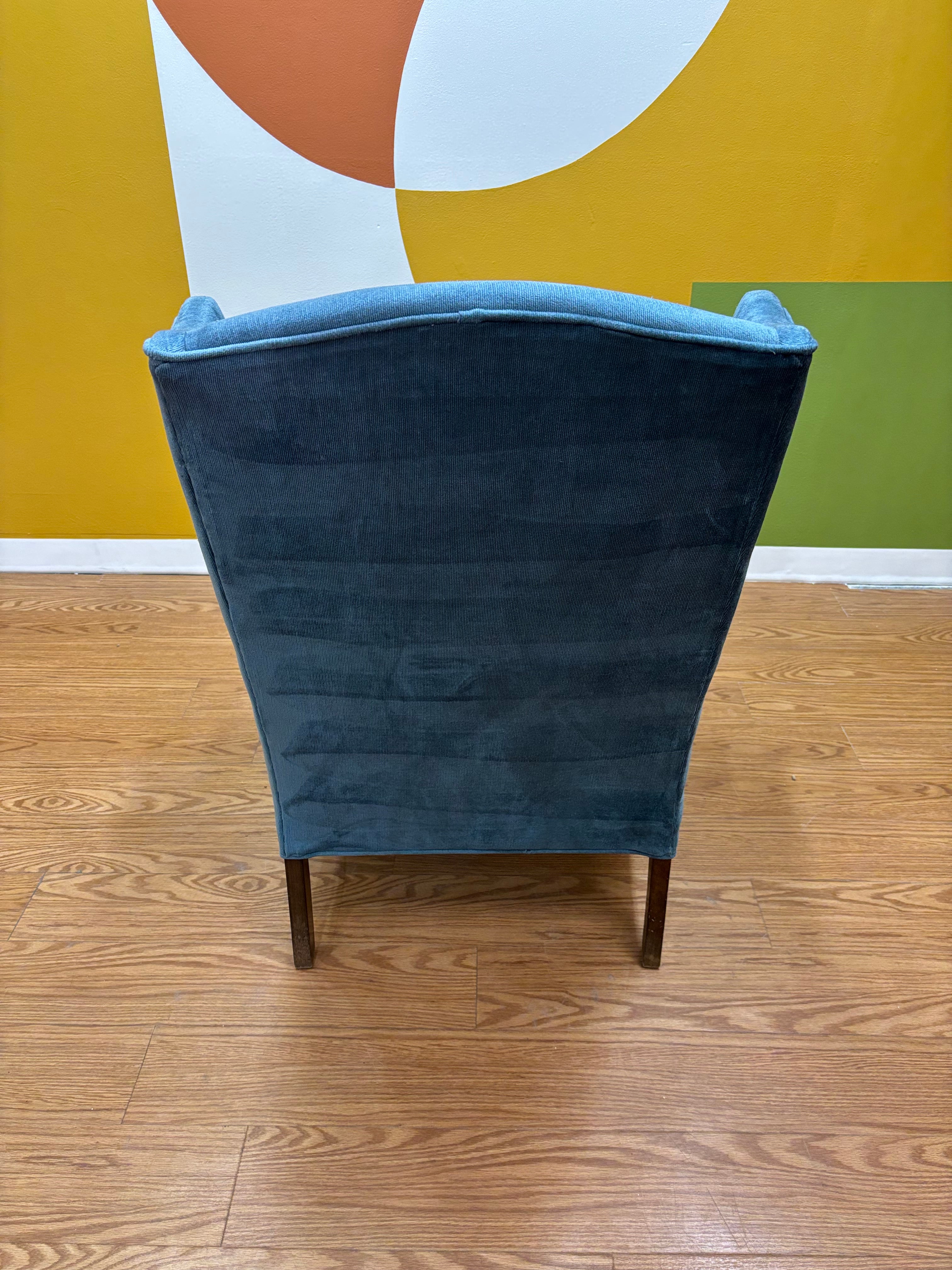 Blue Wingback Chair