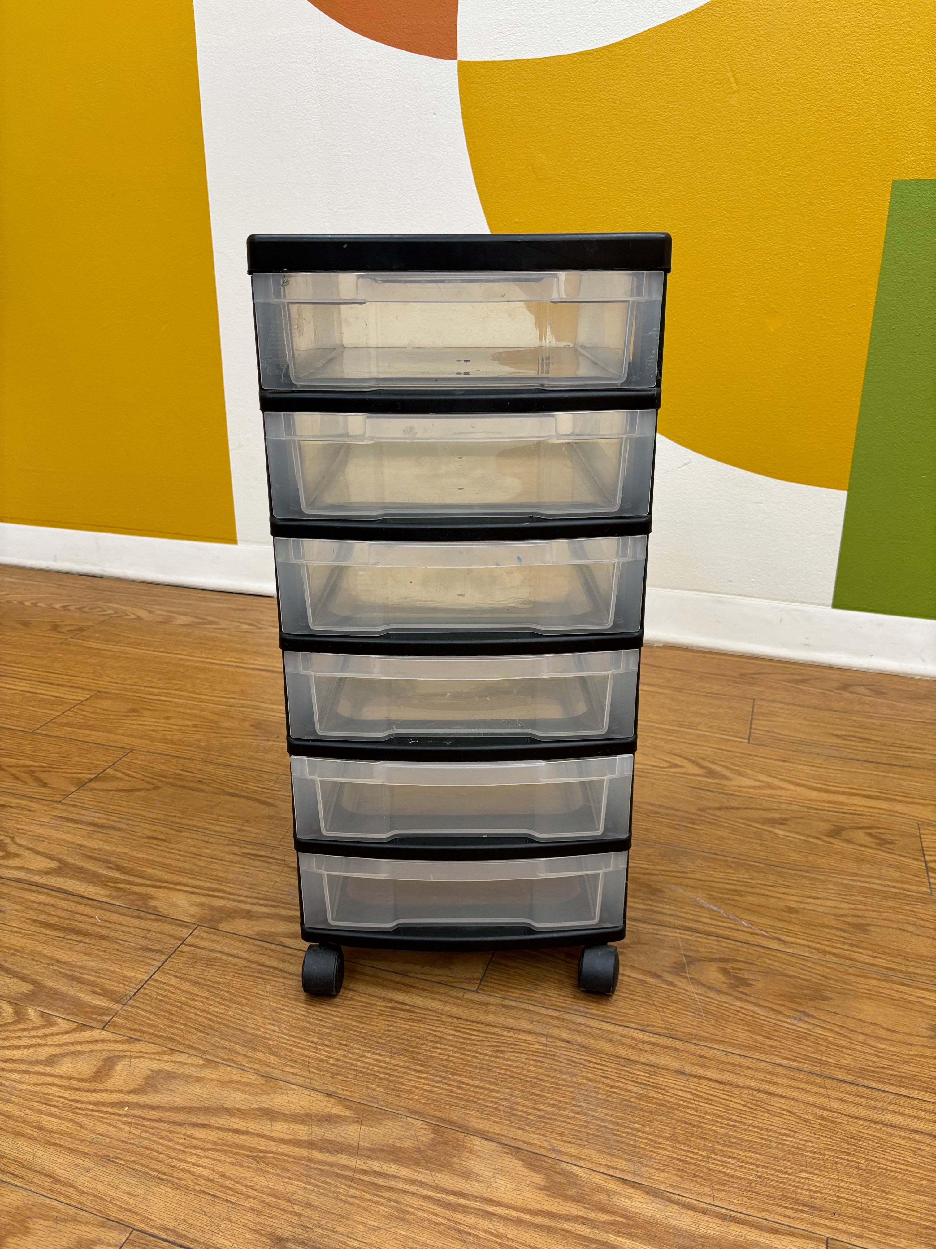 6 Drawer Rolling Cart (2 available)