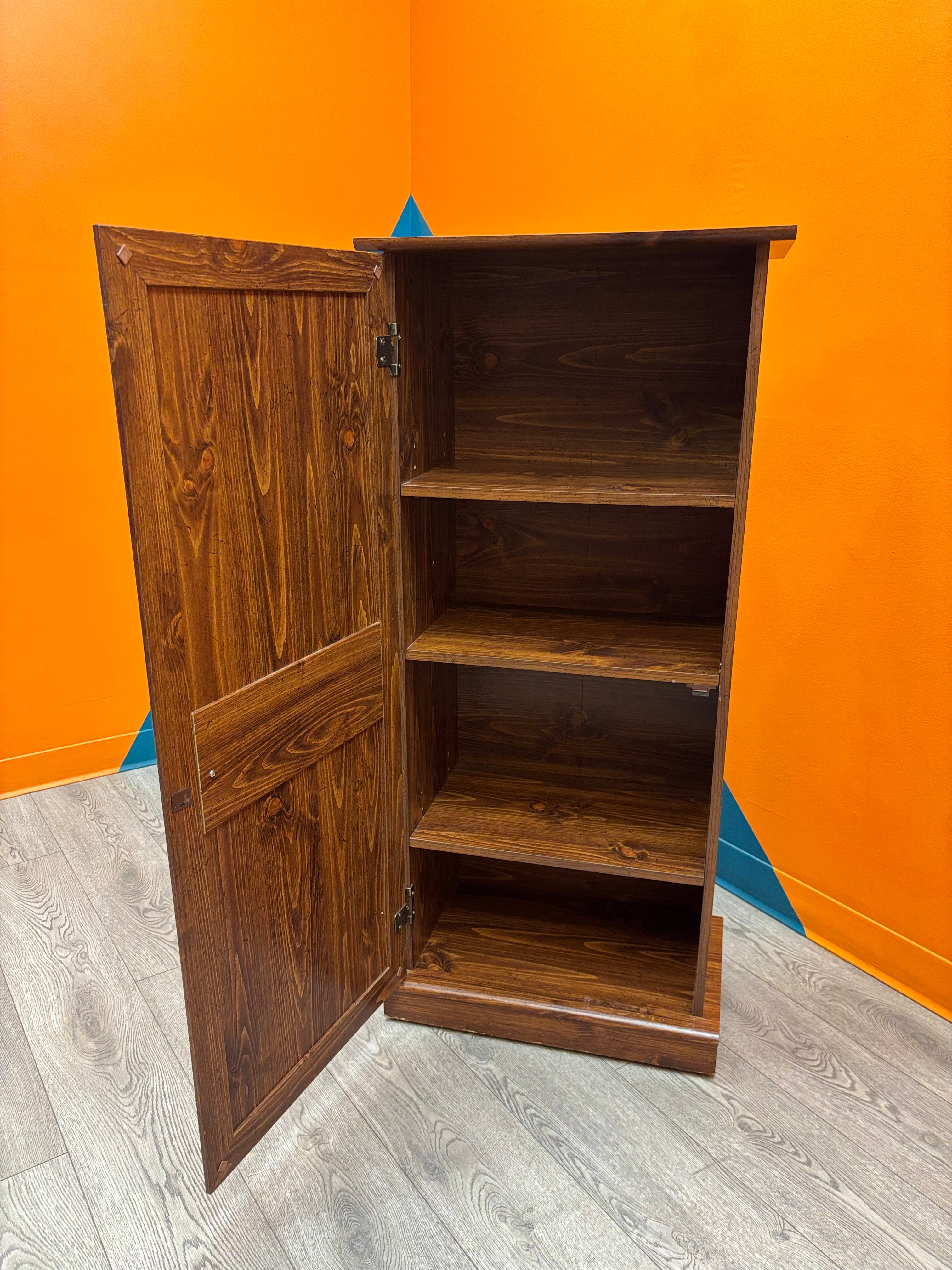 Rolling Wood Cabinet