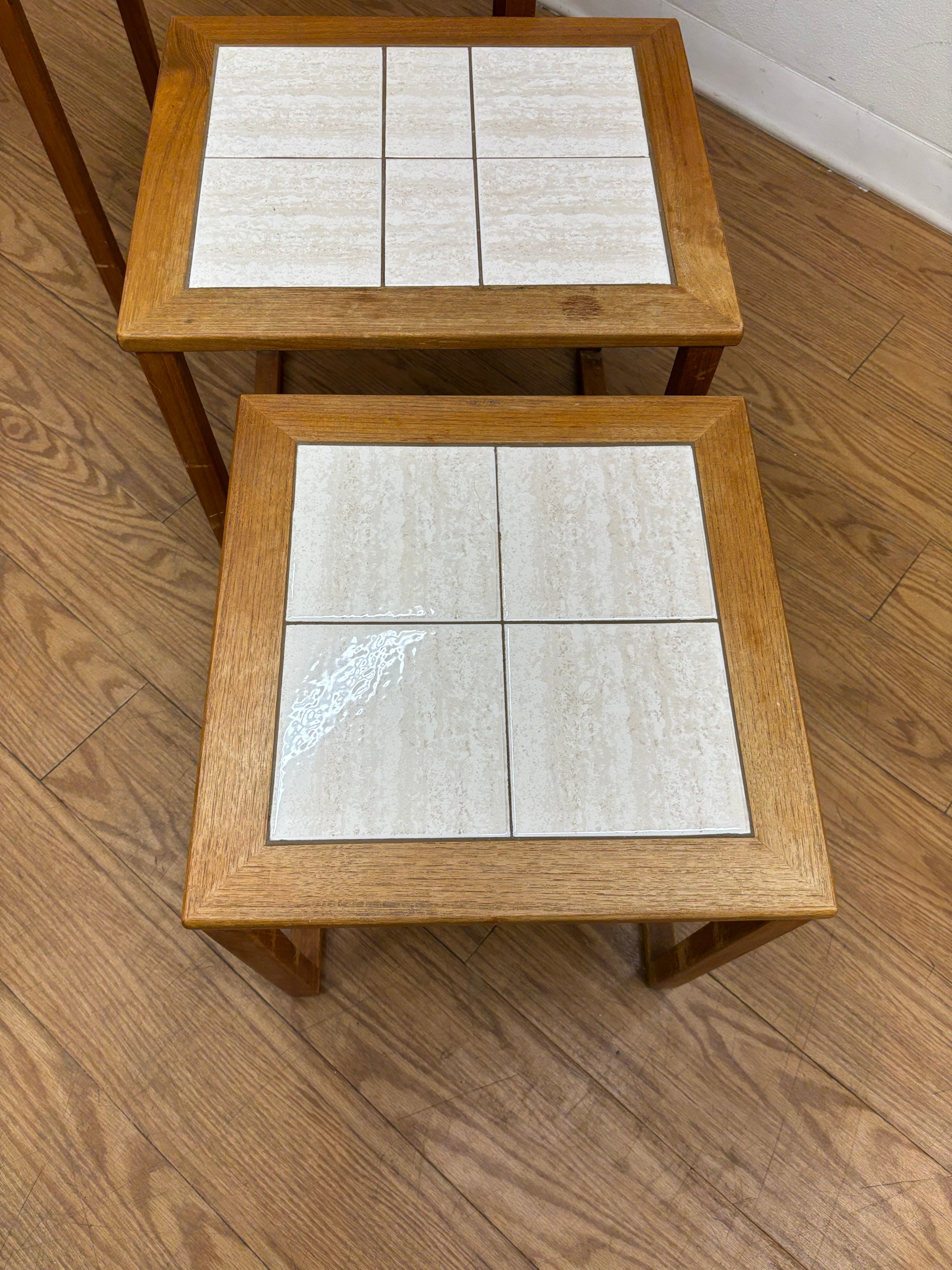 Tile Top Nesting Tables (Made in Denmark)