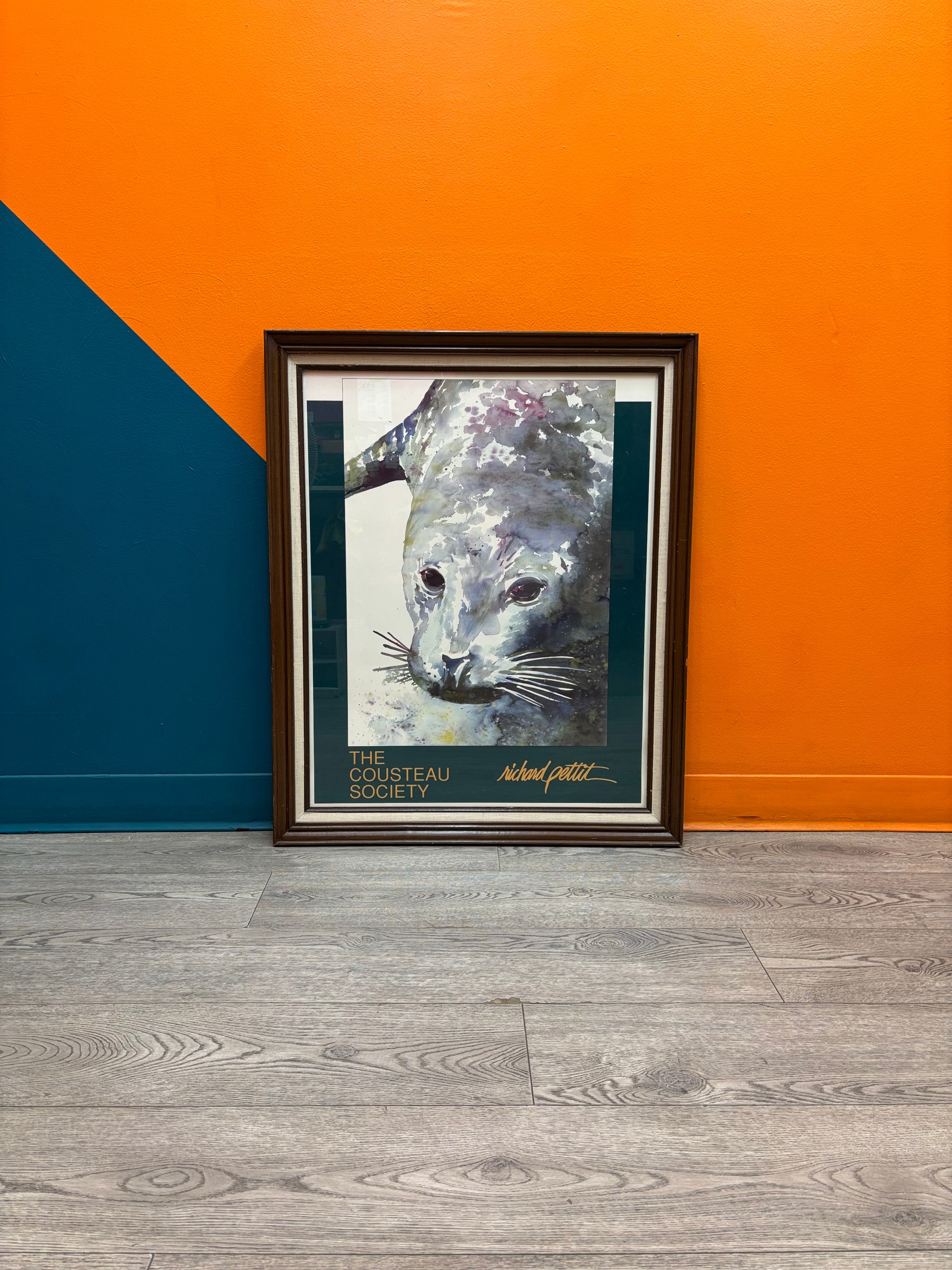 Seal Print by Richard Pettit for The Cousteau Society