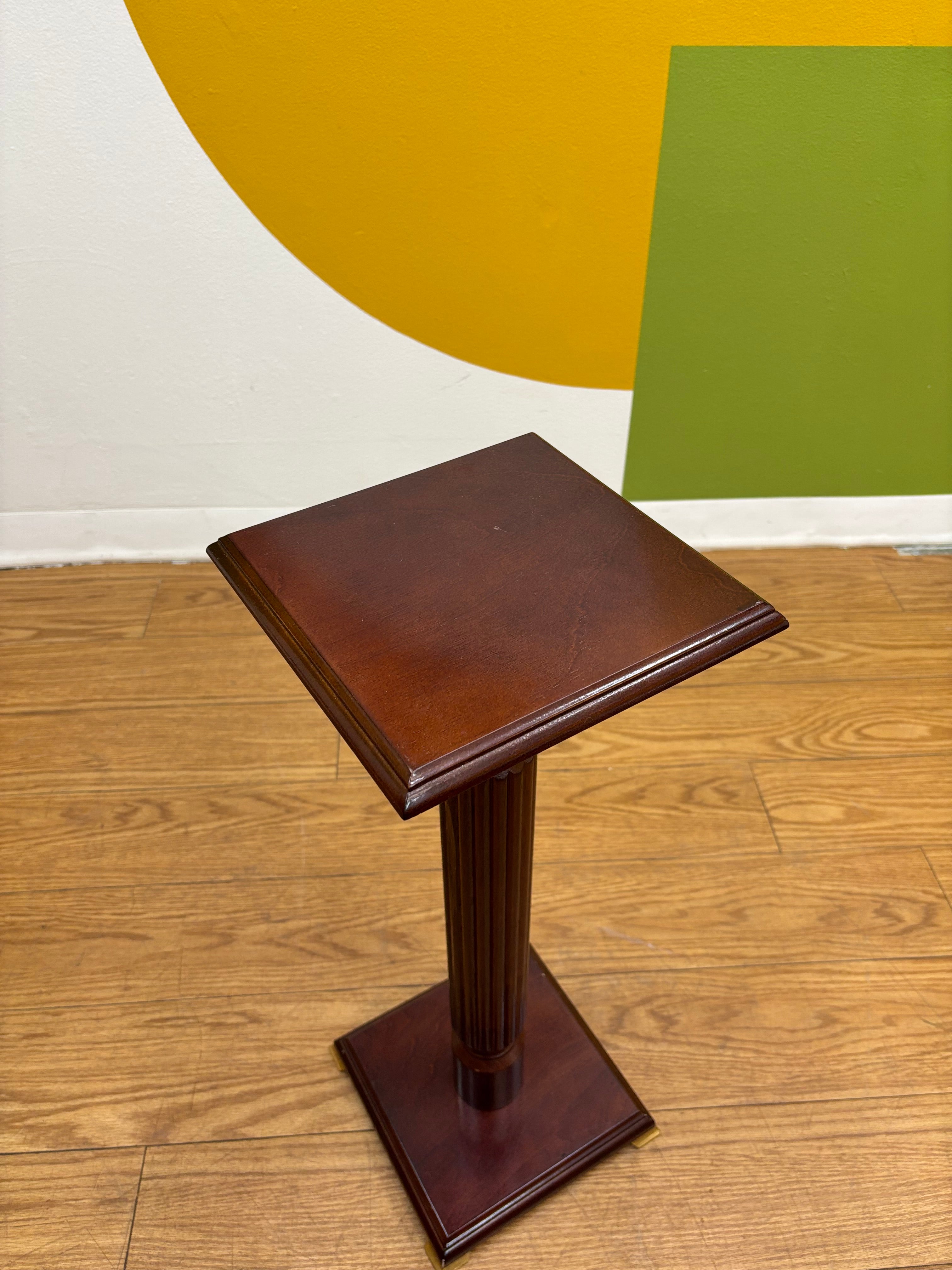 Wood Pedestal