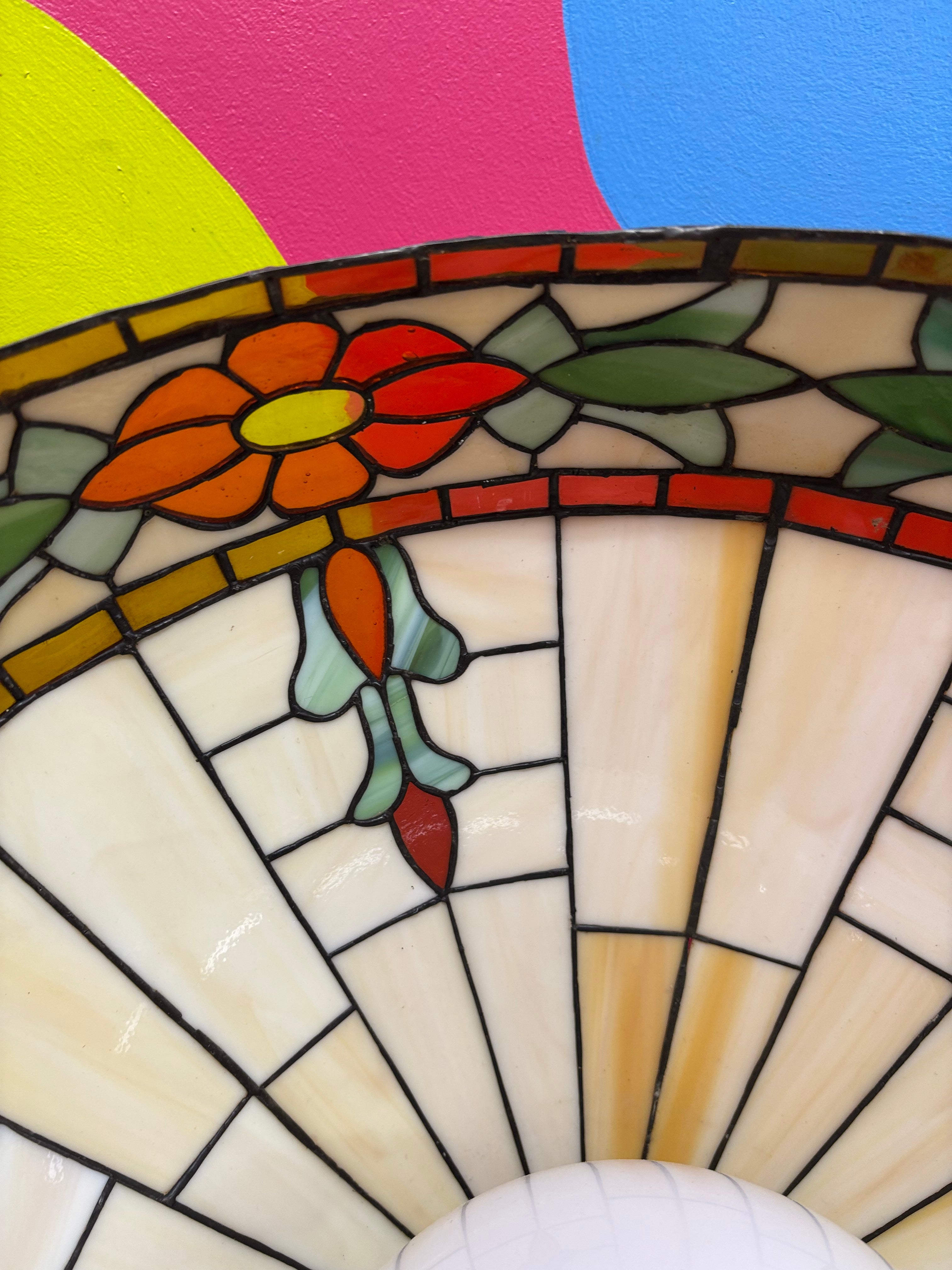 Stained Glass Swag Lamp